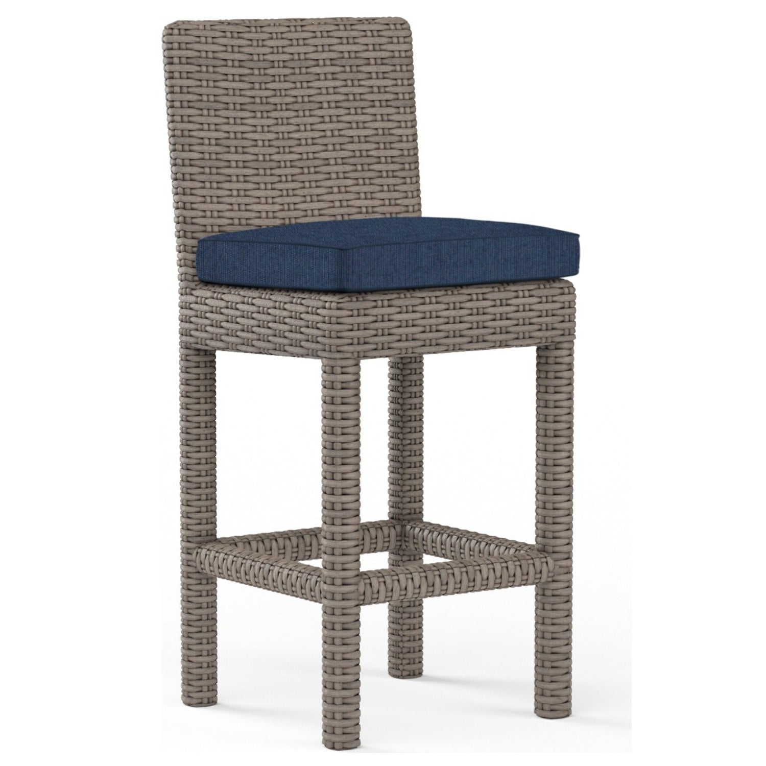 Sunset West Coronado Spectrum Indigo w/Self Welt Outdoor Counter Stool Set of 2