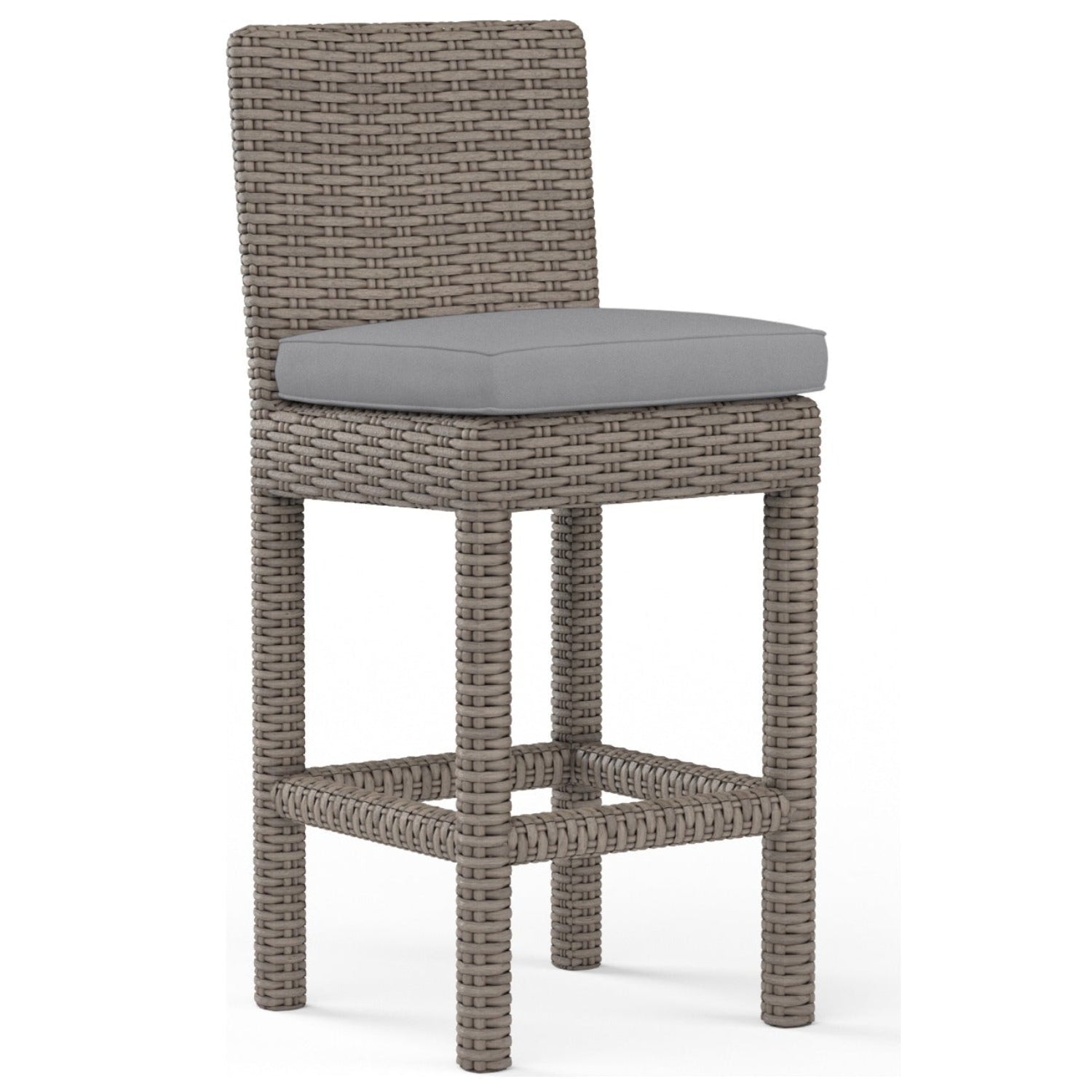 Sunset West Coronado Canvas Granite w/Self Welt Outdoor Counter Stool Set of 2