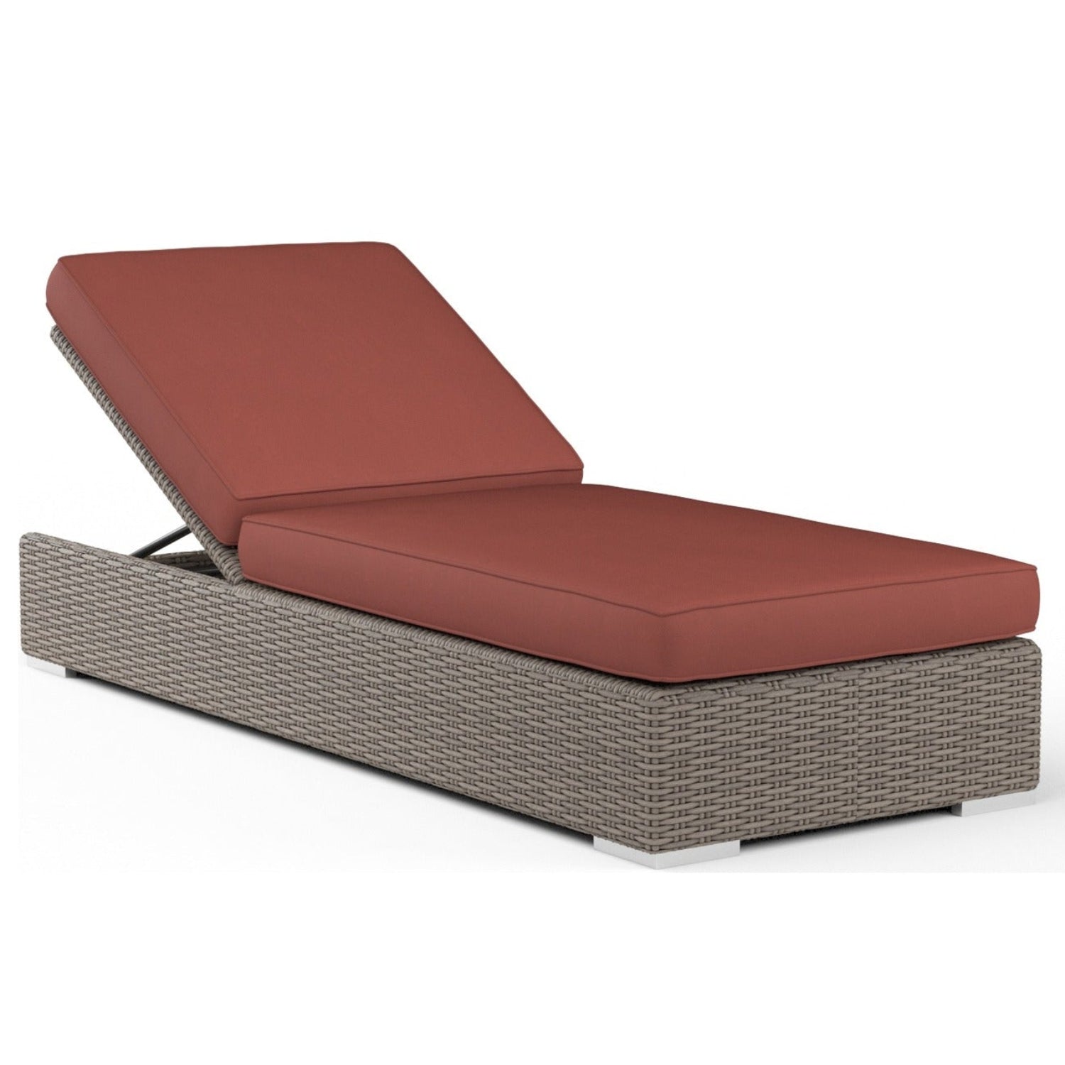 Sunset West Coronado Canvas Henna w/Self Welt Outdoor Adjustable Chaise