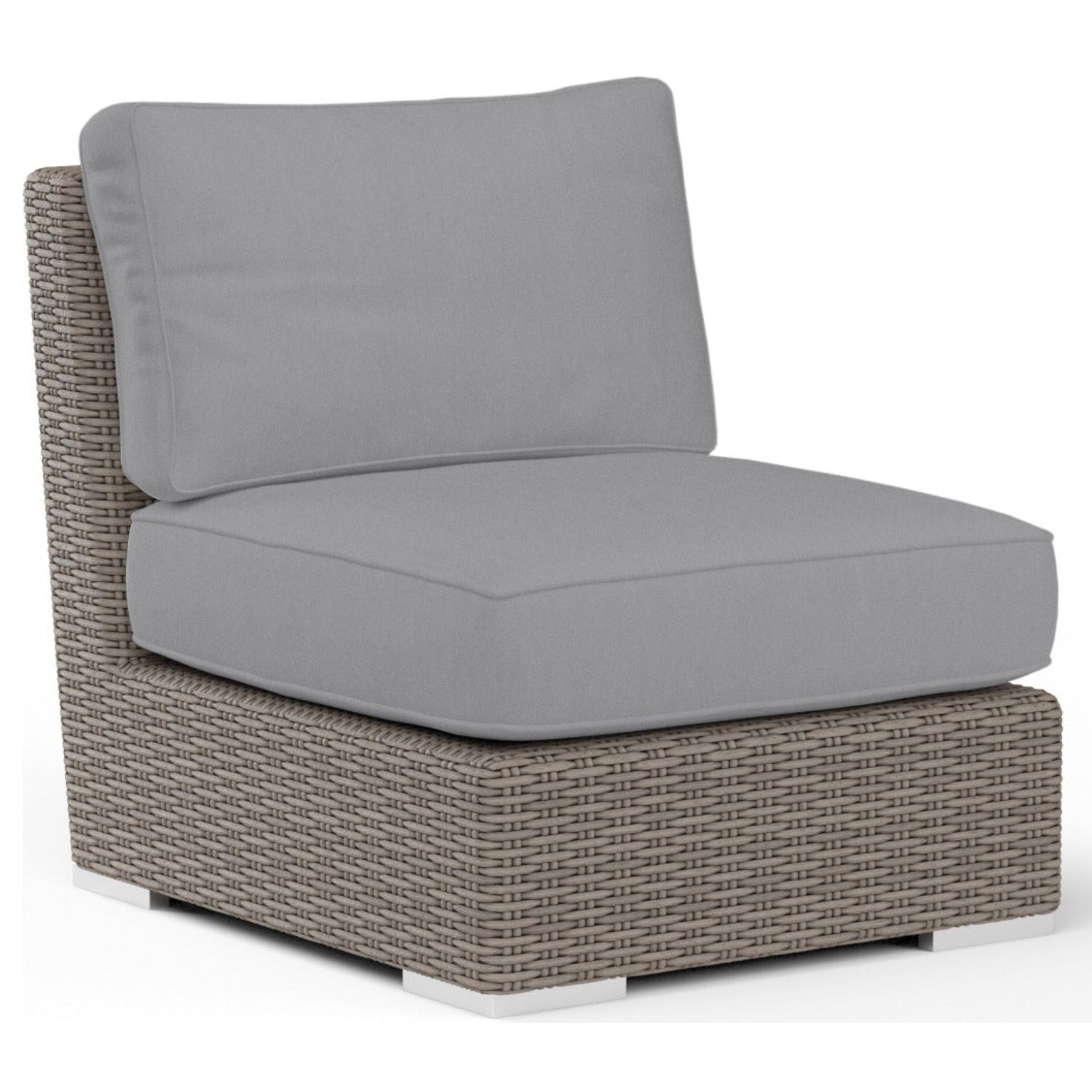 Sunset West Coronado Canvas Granite w/Self Welt Outdoor Armless Club Chair