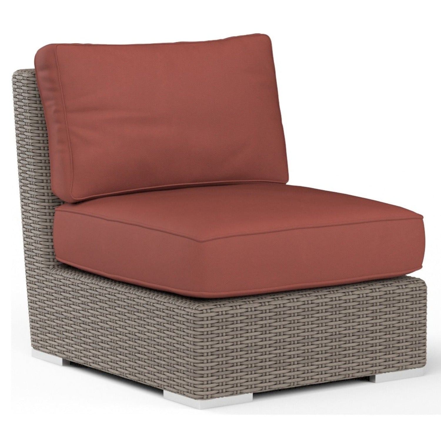 Sunset West Coronado Canvas Henna w/Self Welt Outdoor Armless Club Chair