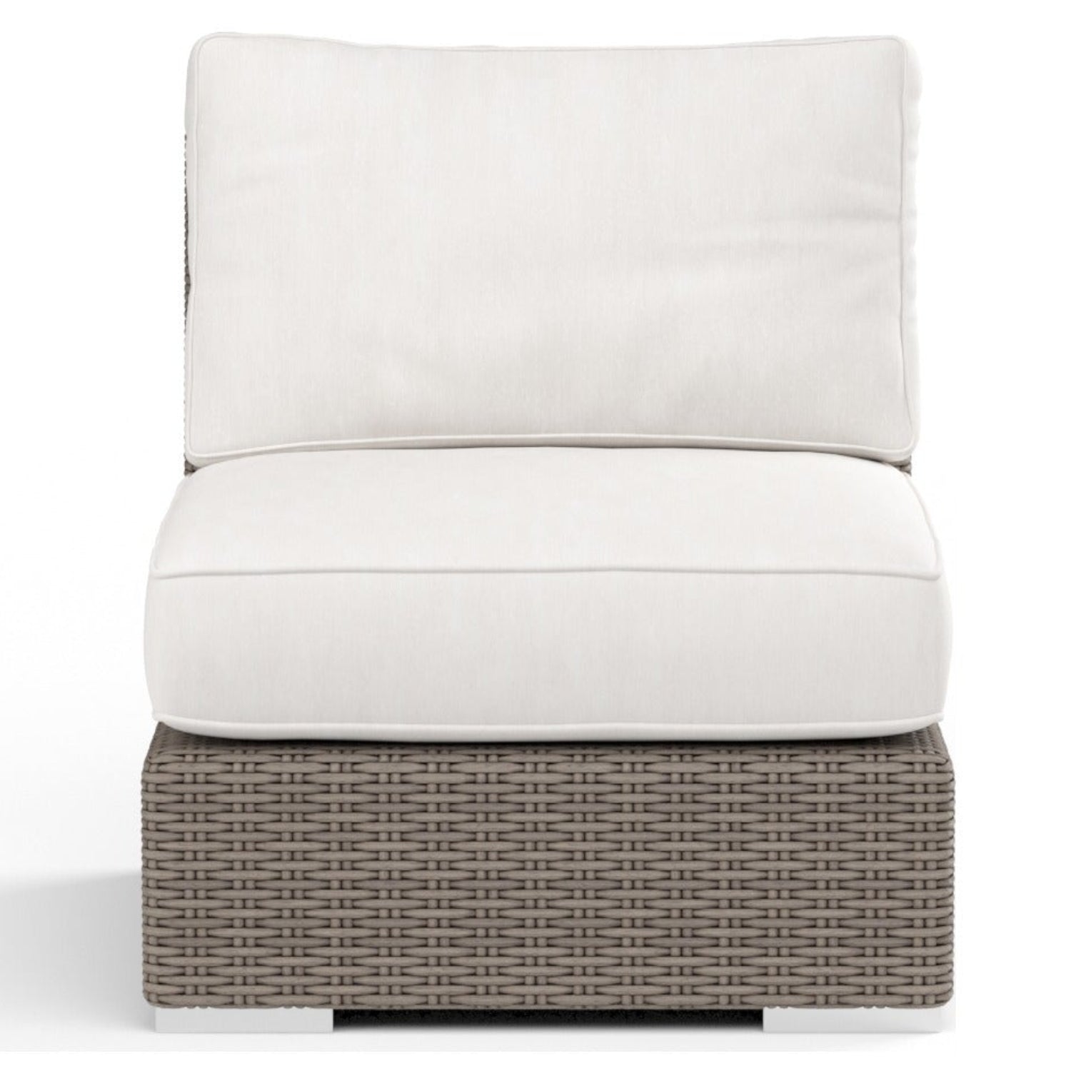 Sunset West Coronado Canvas Flax w/Self Welt Outdoor Armless Club Chair
