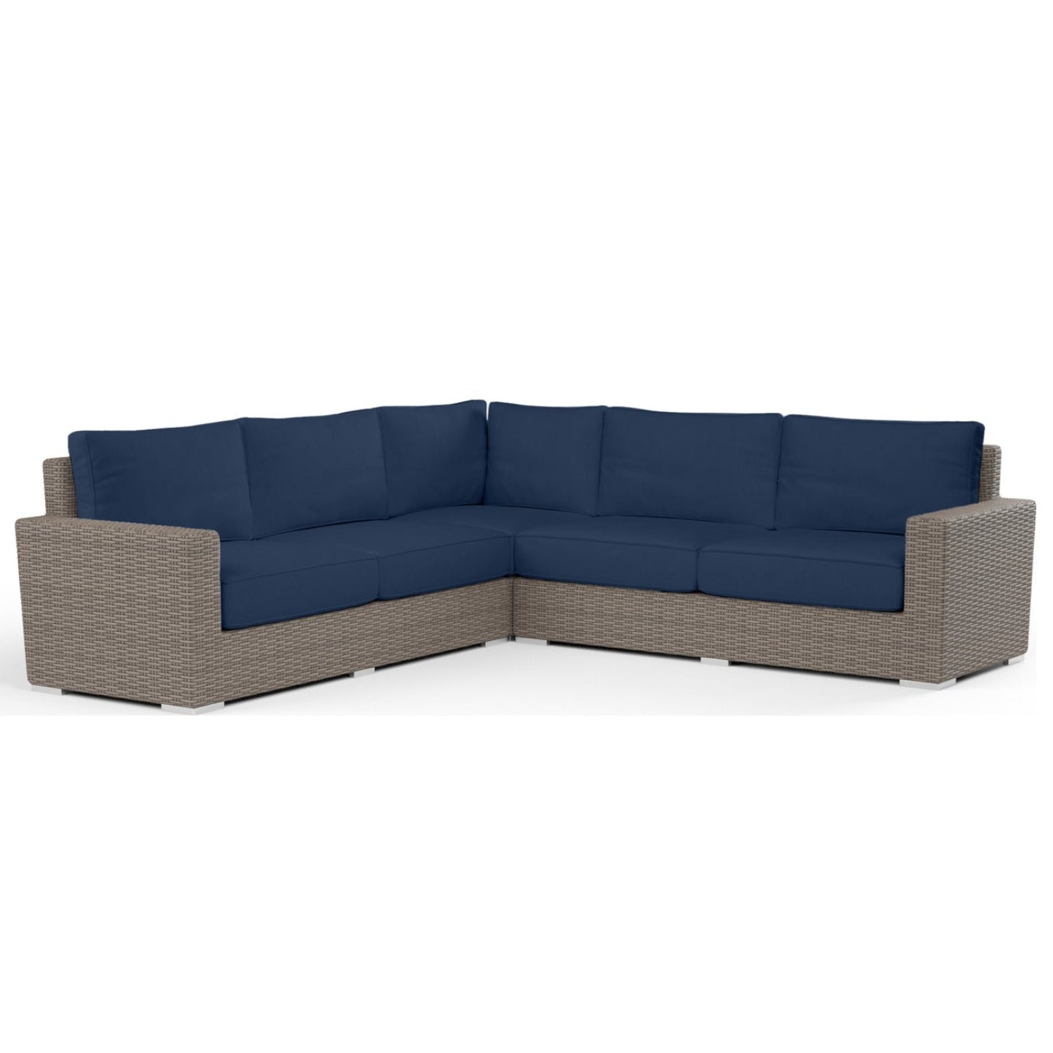 Sunset West Coronado Spectrum Indigo w/Self Welt Outdoor Sectional
