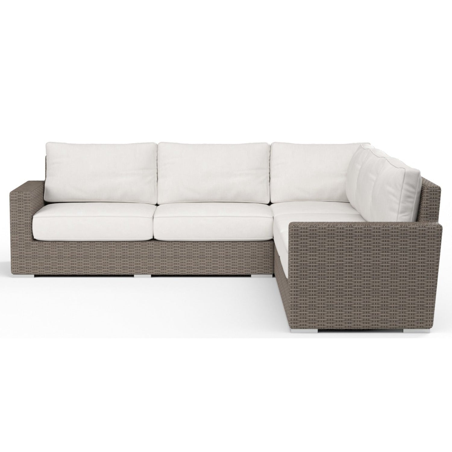 Sunset West Coronado Canvas Flax w/Self Welt Outdoor Sectional