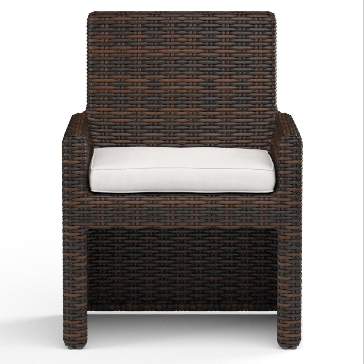 Sunset West Montecito Canvas Flax w/Self Welt Outdoor Dining Chair Set of 2