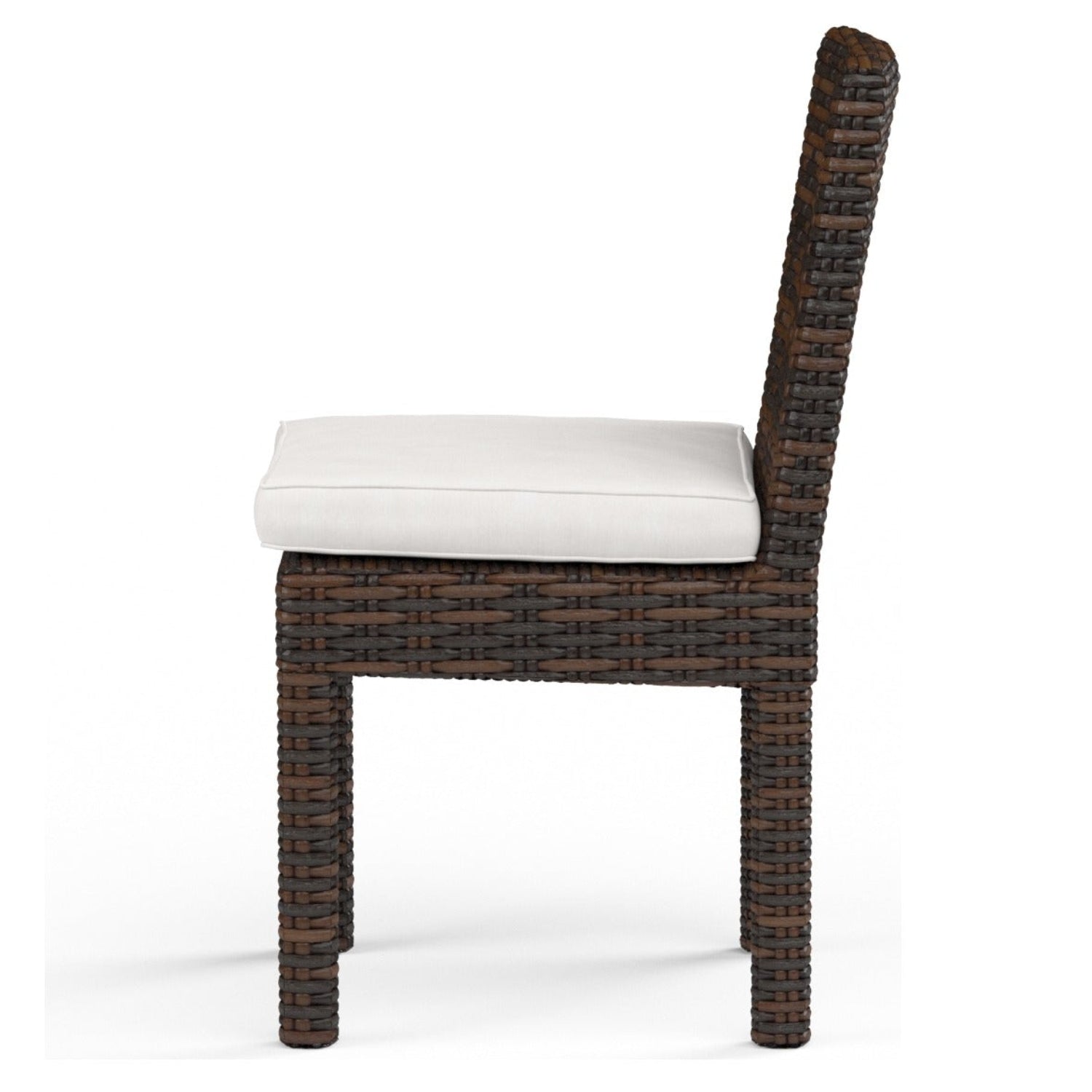 Sunset West Montecito Canvas Flax w/Self Welt Outdoor Armless Dining Chair Set of 2