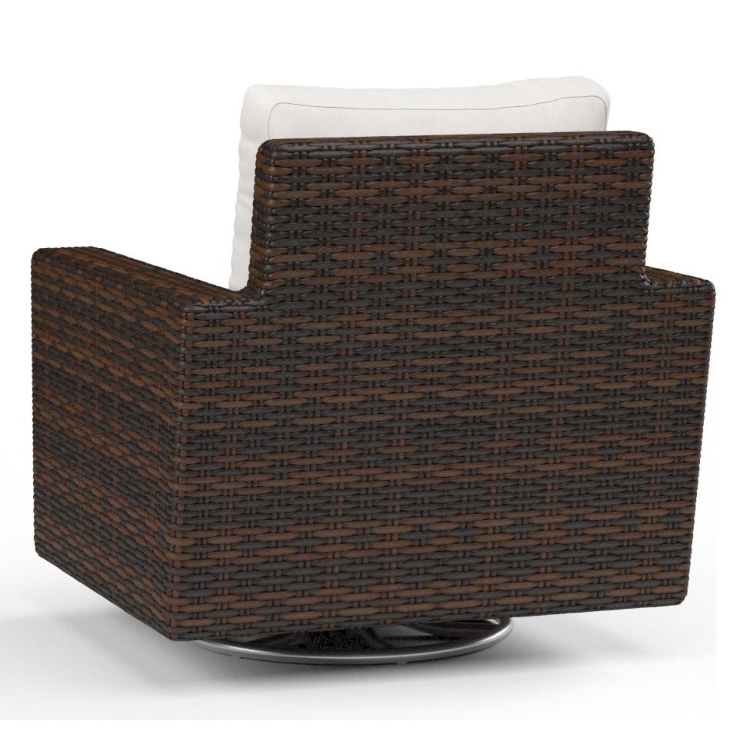 Sunset West Montecito Canvas Flax w/Self Welt Swivel Rocker Outdoor Club Chair