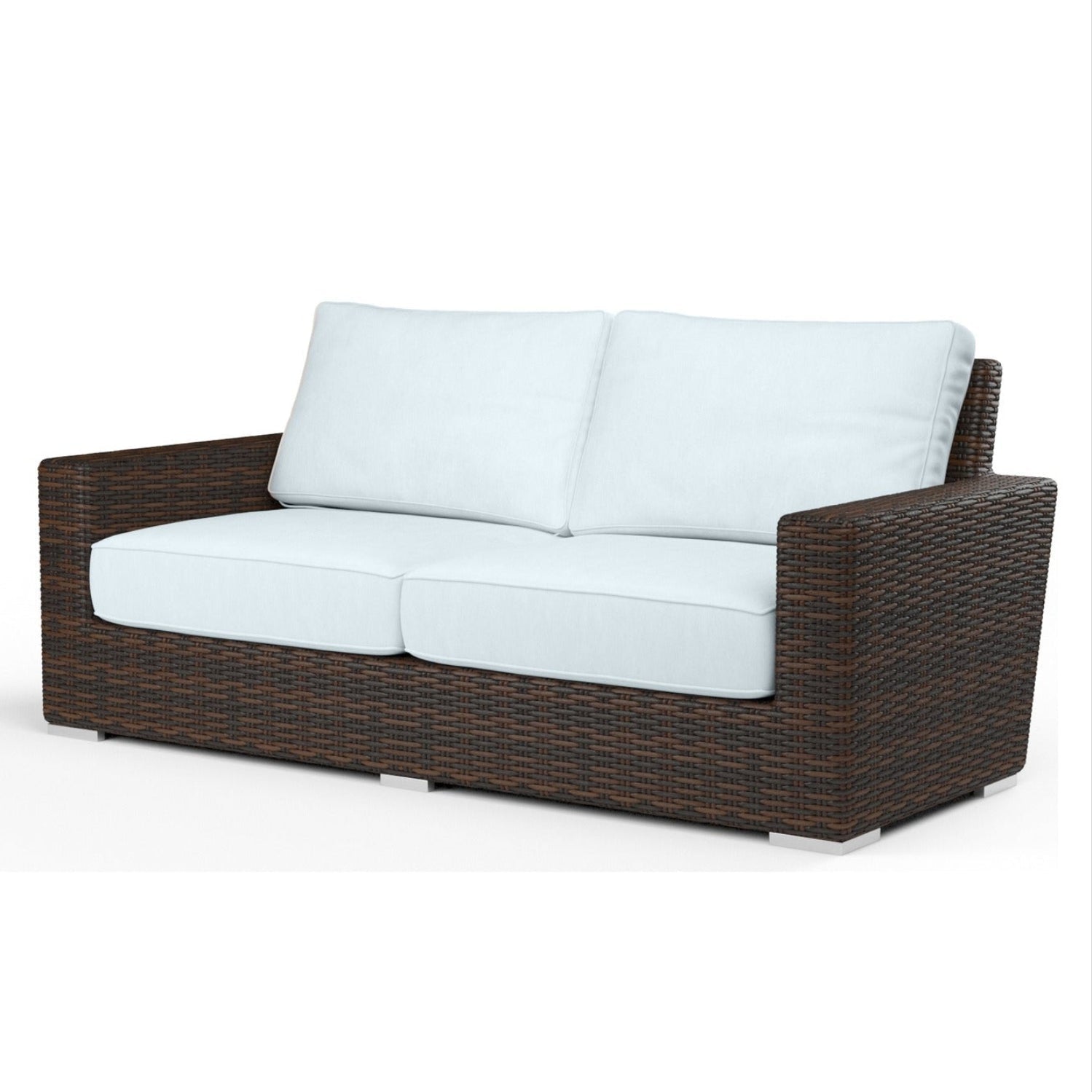 Sunset West Montecito Canvas Skyline w/Self Welt Outdoor Loveseat