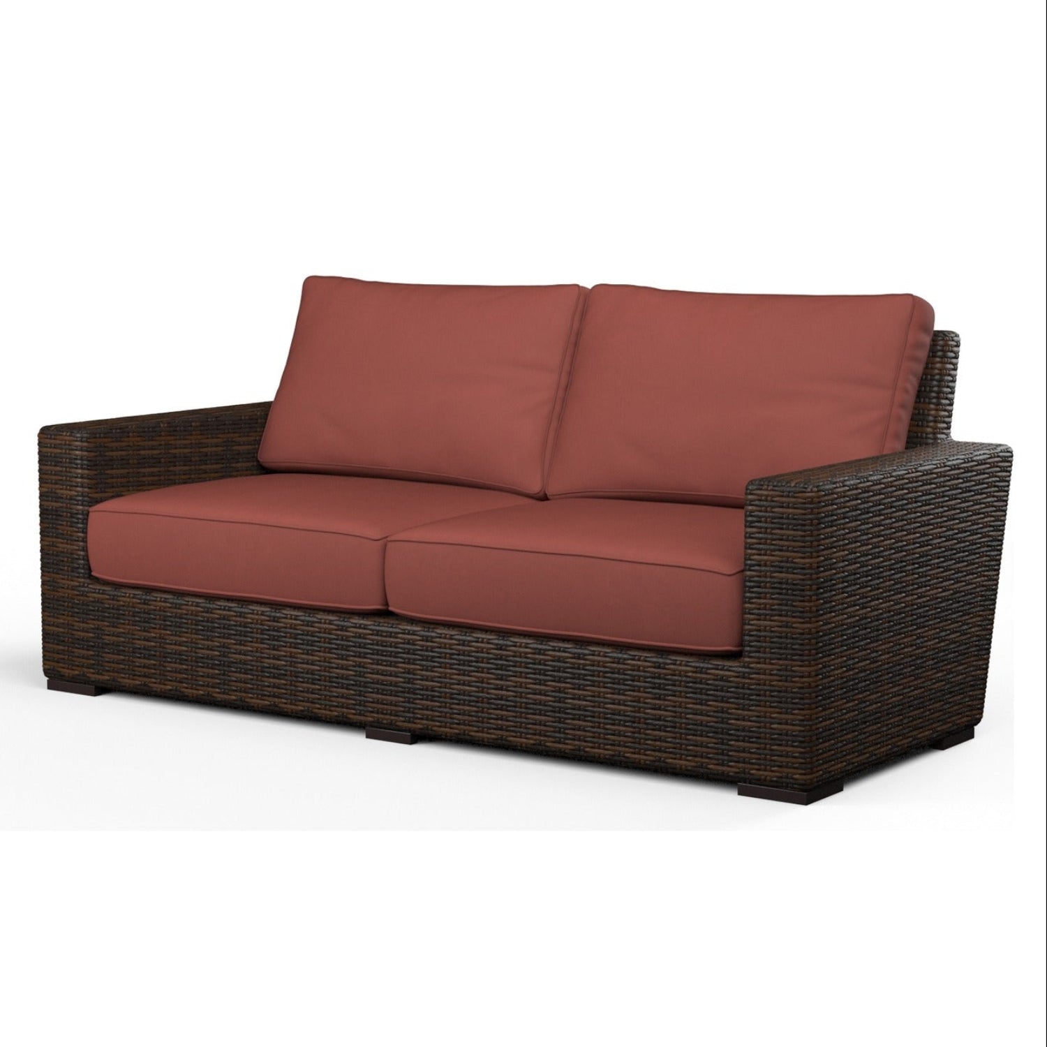 Sunset West Montecito Canvas Henna w/Self Welt Outdoor Loveseat