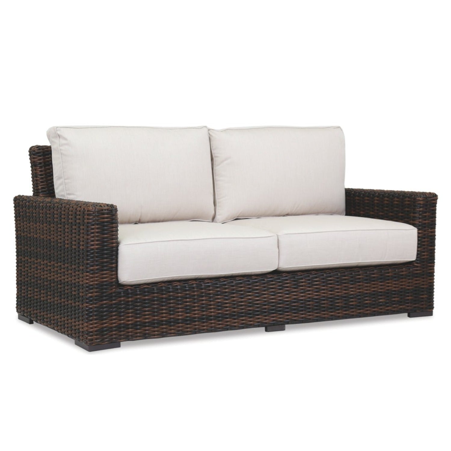 Sunset West Montecito Canvas Flax w/Self Welt Outdoor Loveseat