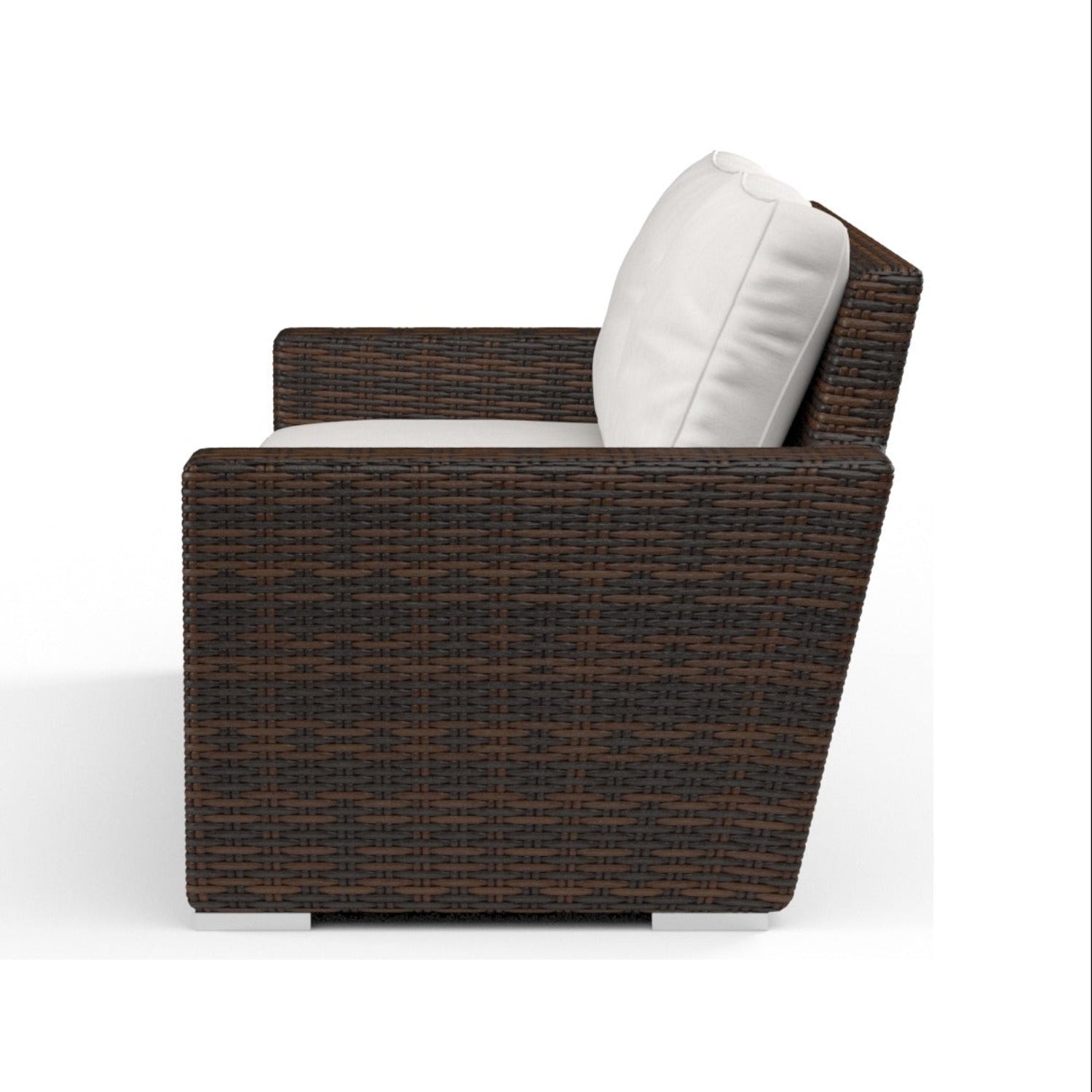 Sunset West Montecito Canvas Flax w/Self Welt Outdoor Loveseat