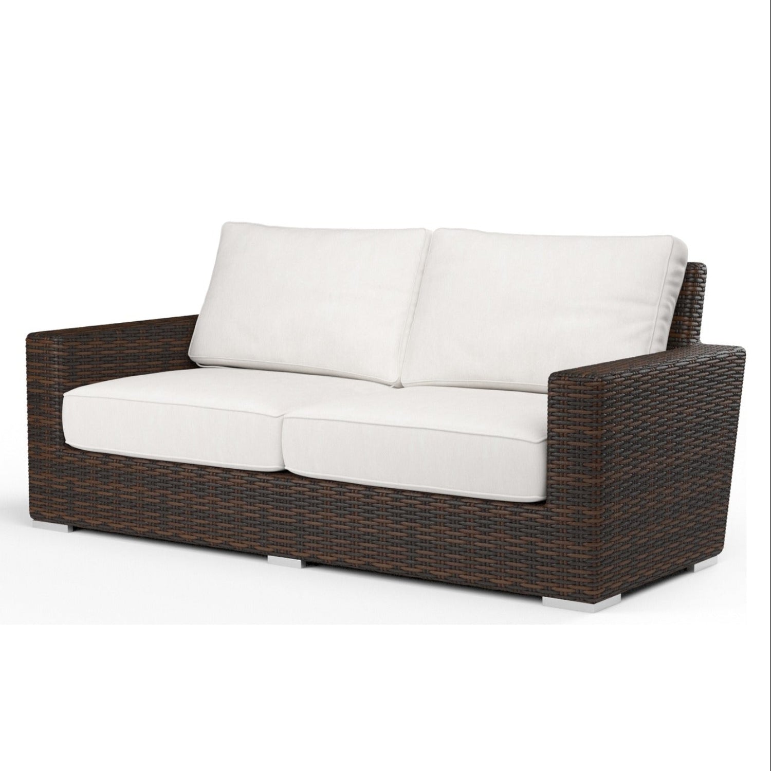 Sunset West Montecito Canvas Flax w/Self Welt Outdoor Loveseat