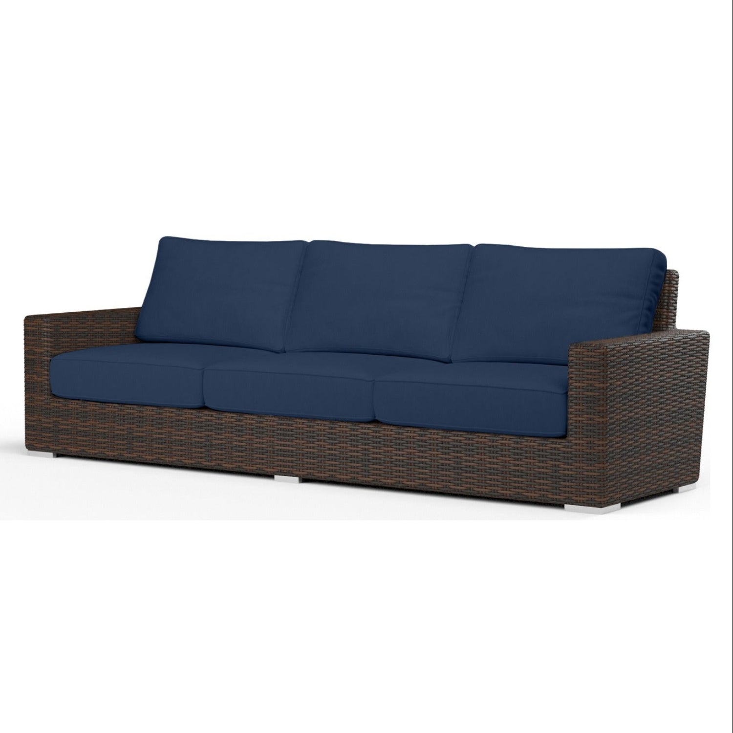 Sunset West Montecito Spectrum Indigo w/Self Welt Outdoor Sofa