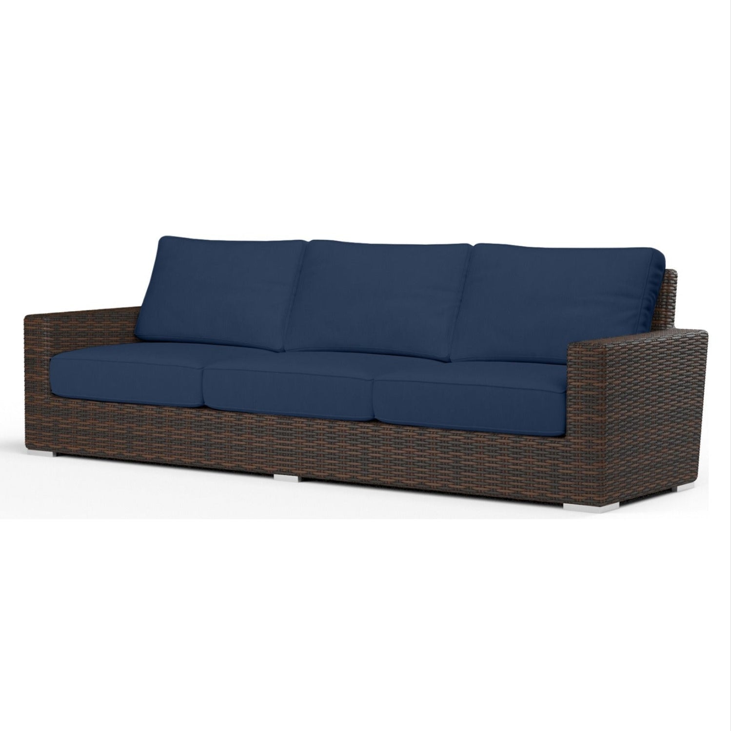 Sunset West Montecito Spectrum Indigo w/Self Welt Outdoor Sofa