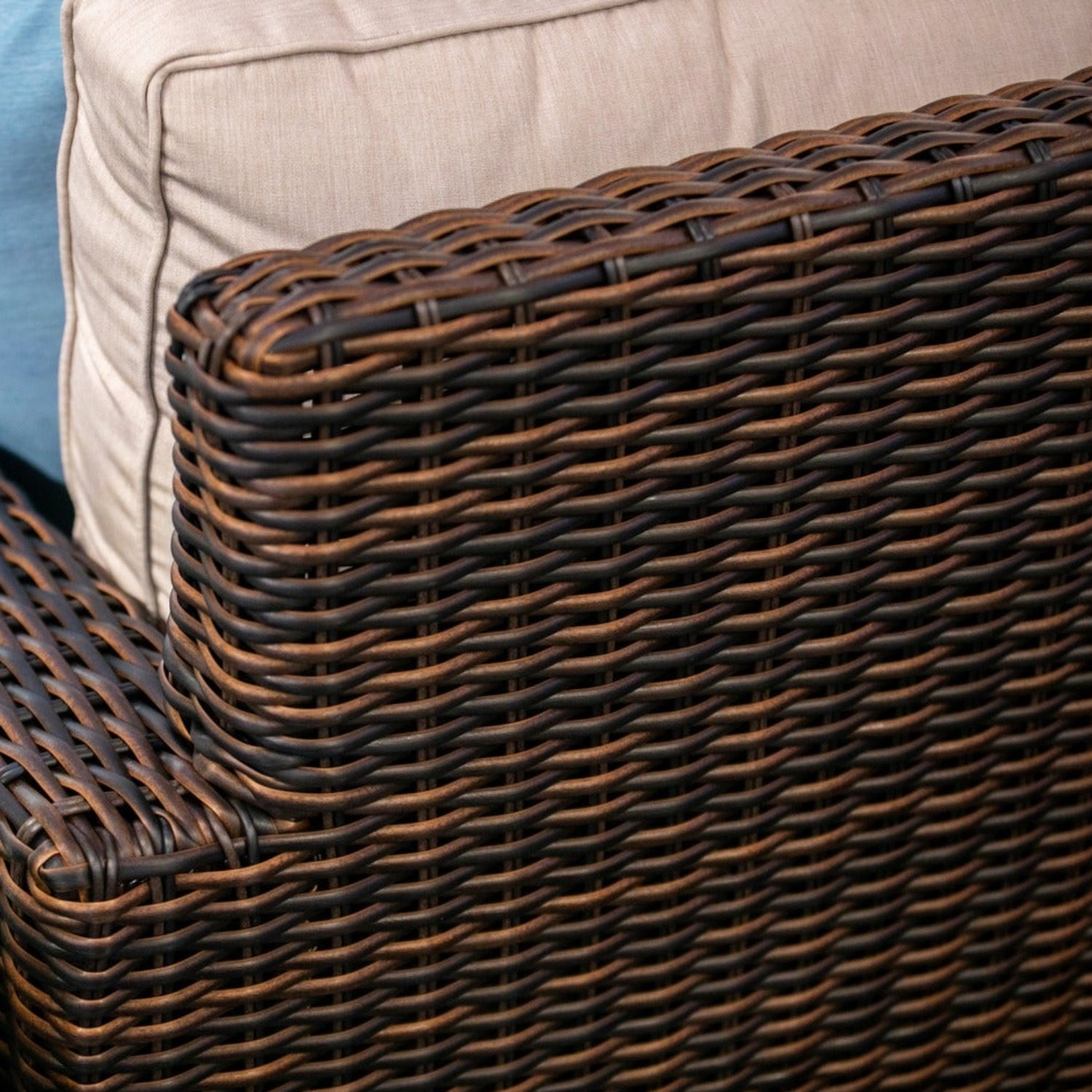 Sunset West Montecito Canvas Natural w/Self Welt Outdoor Sofa