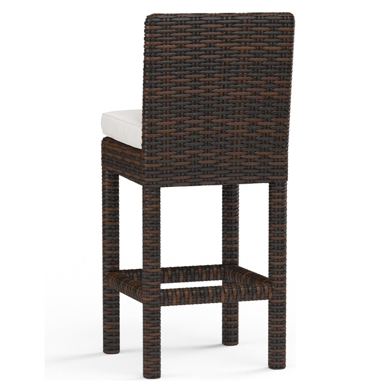 Sunset West Montecito Canvas Flax w/Self Welt Outdoor Barstool Set of 2