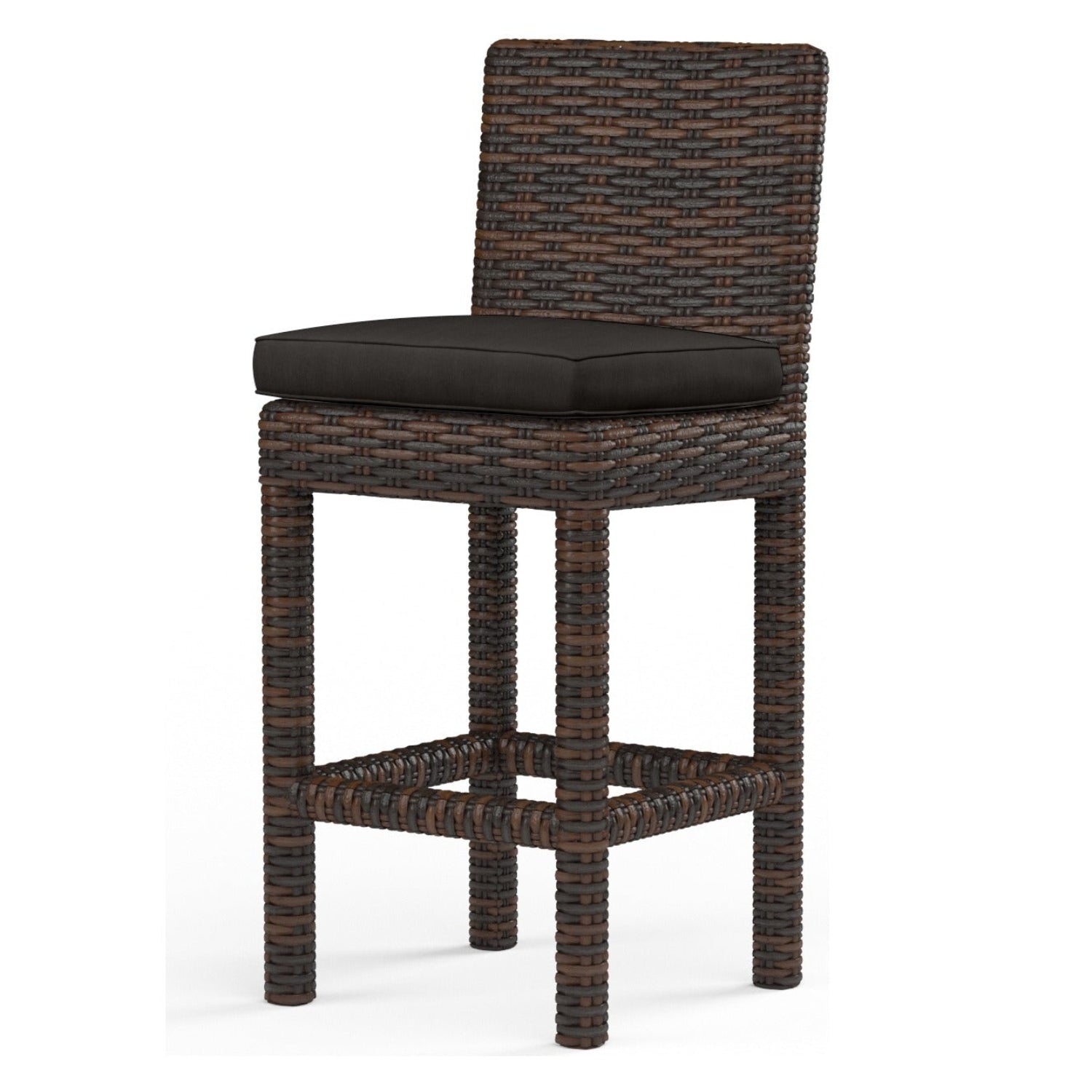 Sunset West Montecito Spectrum Carbon w/Self Welt Outdoor Counter Stool Set of 2