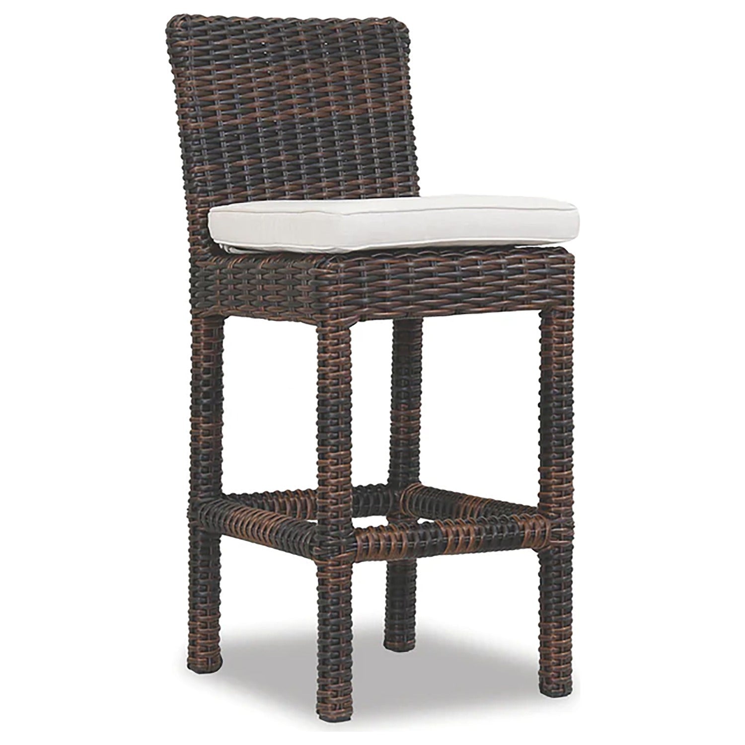 Sunset West Montecito Canvas Flax w/Self Welt Outdoor Counter Stool Set of 2