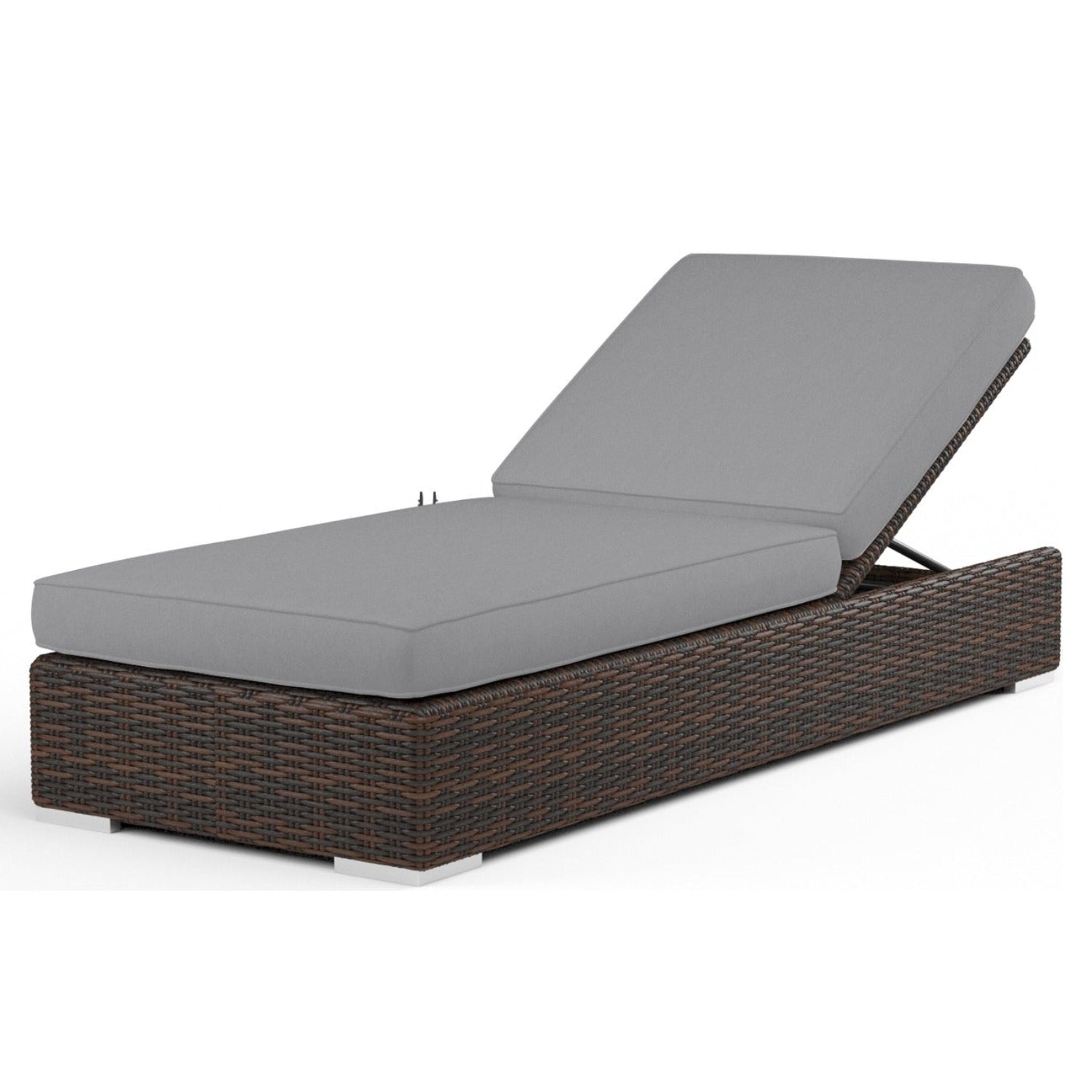 Sunset West Montecito Canvas Granite w/Self Welt Outdoor Adjustable Chaise