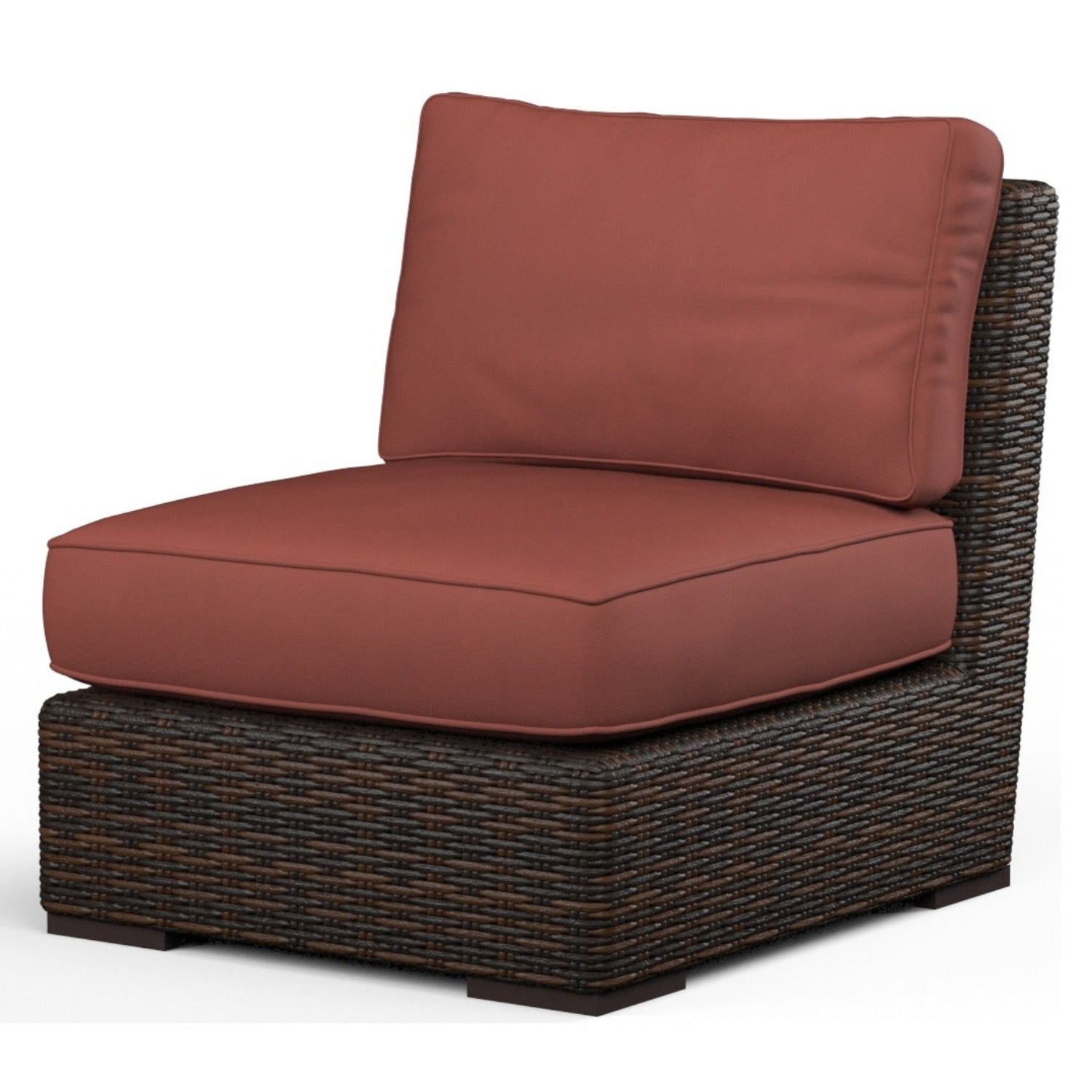 Sunset West Montecito Canvas Henna w/Self Welt Outdoor Armless Club Chair