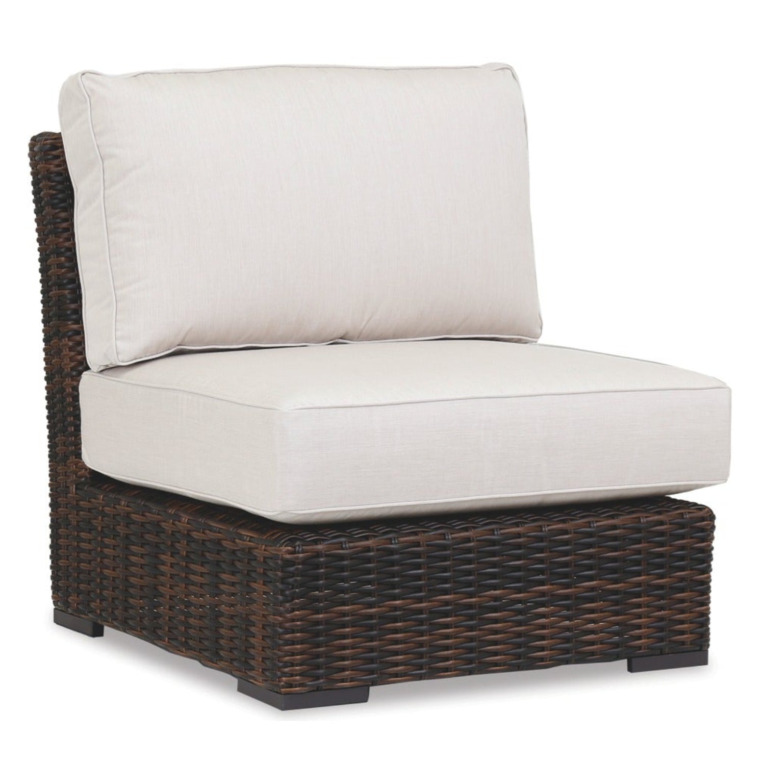 Sunset West Montecito Canvas Flax w/Self Welt Outdoor Armless Club Chair