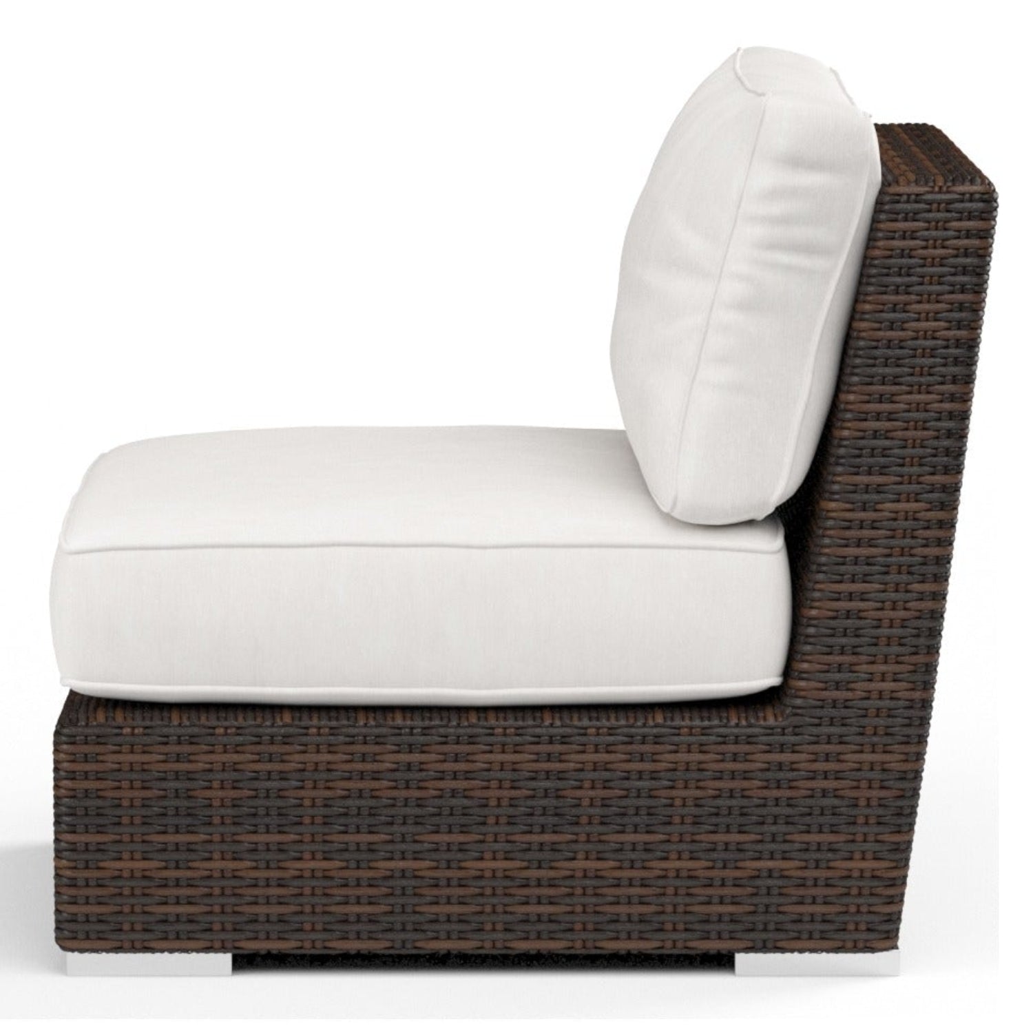 Sunset West Montecito Canvas Flax w/Self Welt Outdoor Armless Club Chair
