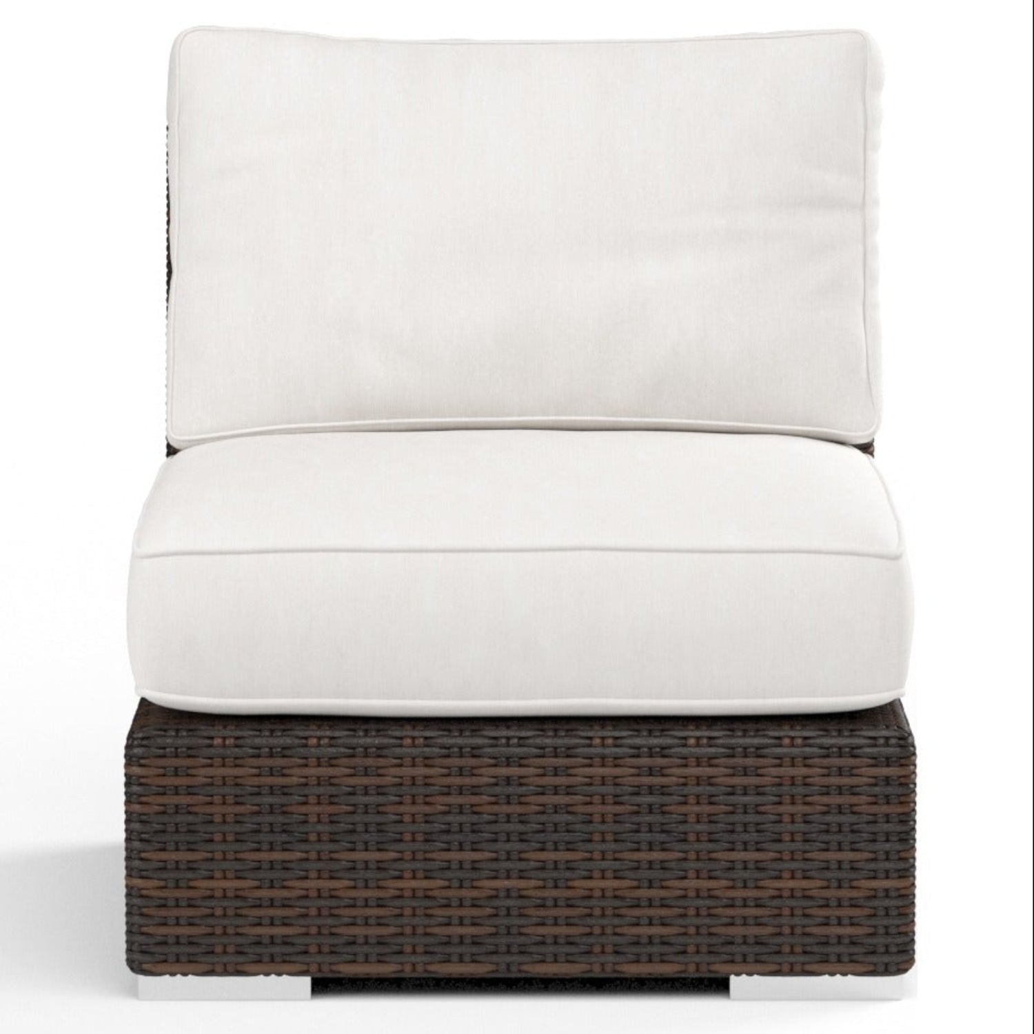 Sunset West Montecito Canvas Flax w/Self Welt Outdoor Armless Club Chair