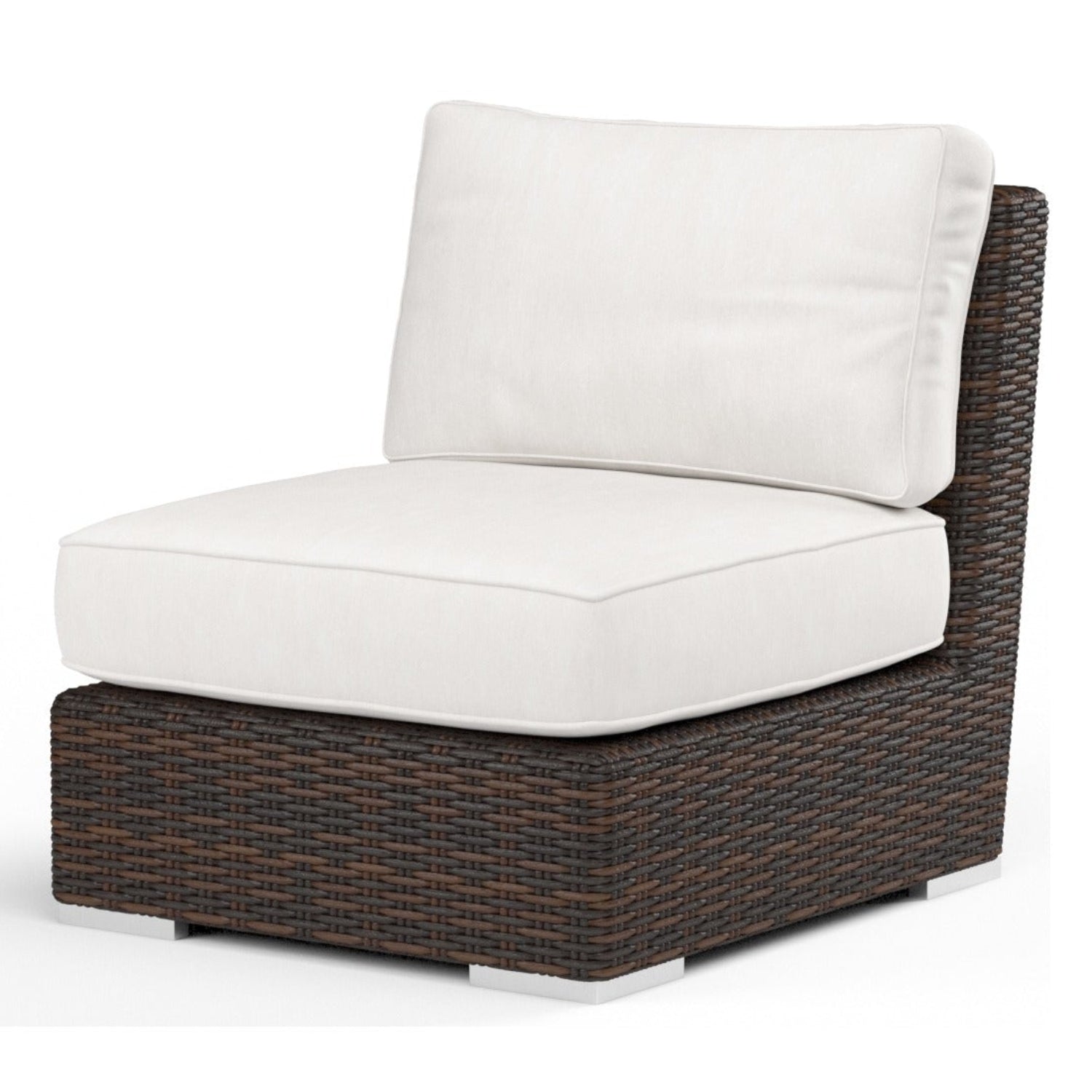 Sunset West Montecito Canvas Flax w/Self Welt Outdoor Armless Club Chair