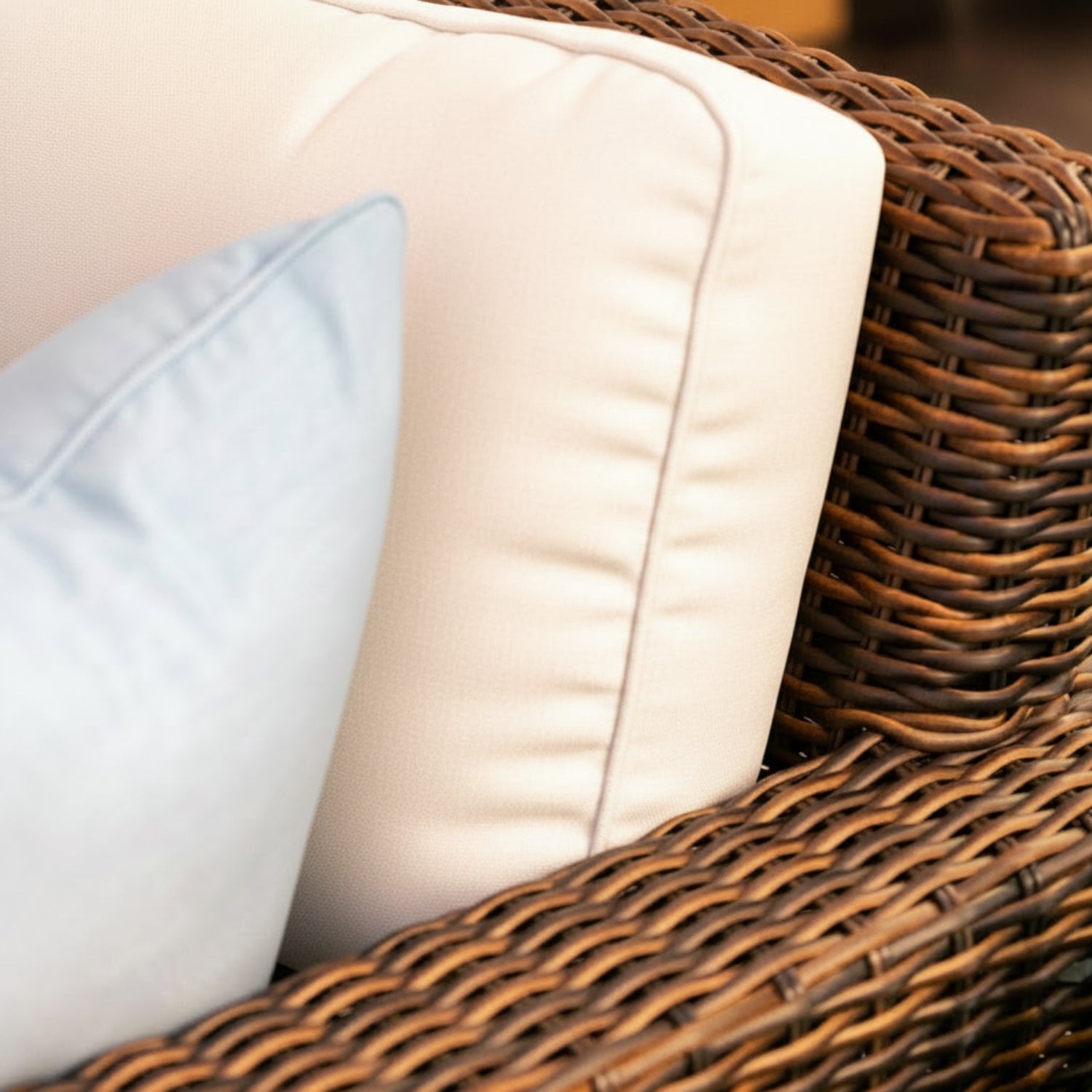 Sunset West Montecito Canvas Natural w/Self Welt Outdoor Sectional