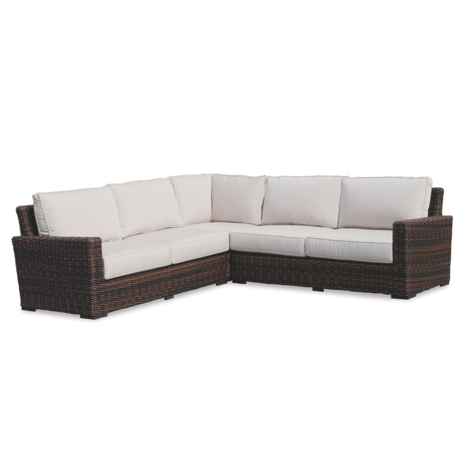 Sunset West Montecito Canvas Flax w/Self Welt Outdoor Sectional