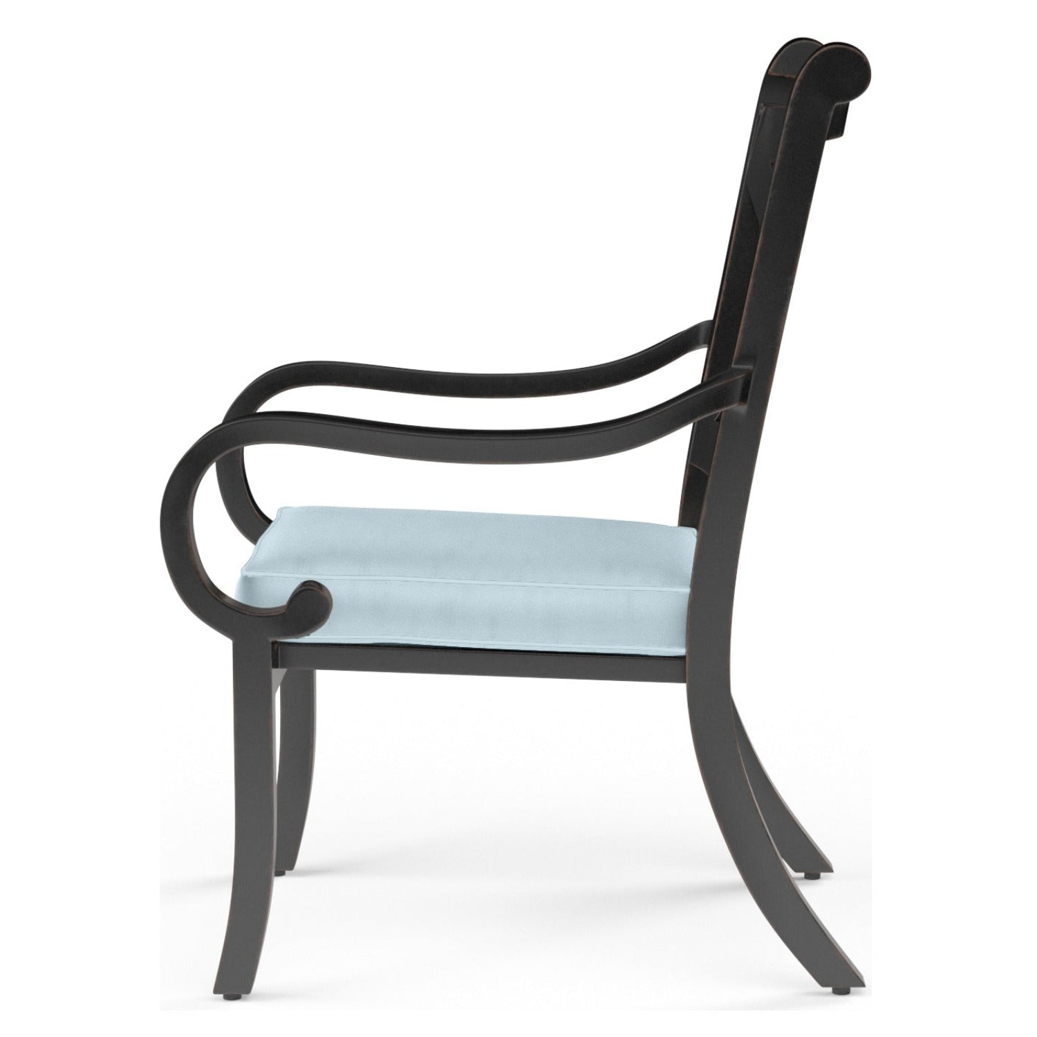 Sunset West Monterey Canvas Skyline w/Self Welt Outdoor Dining Chair Set of 2