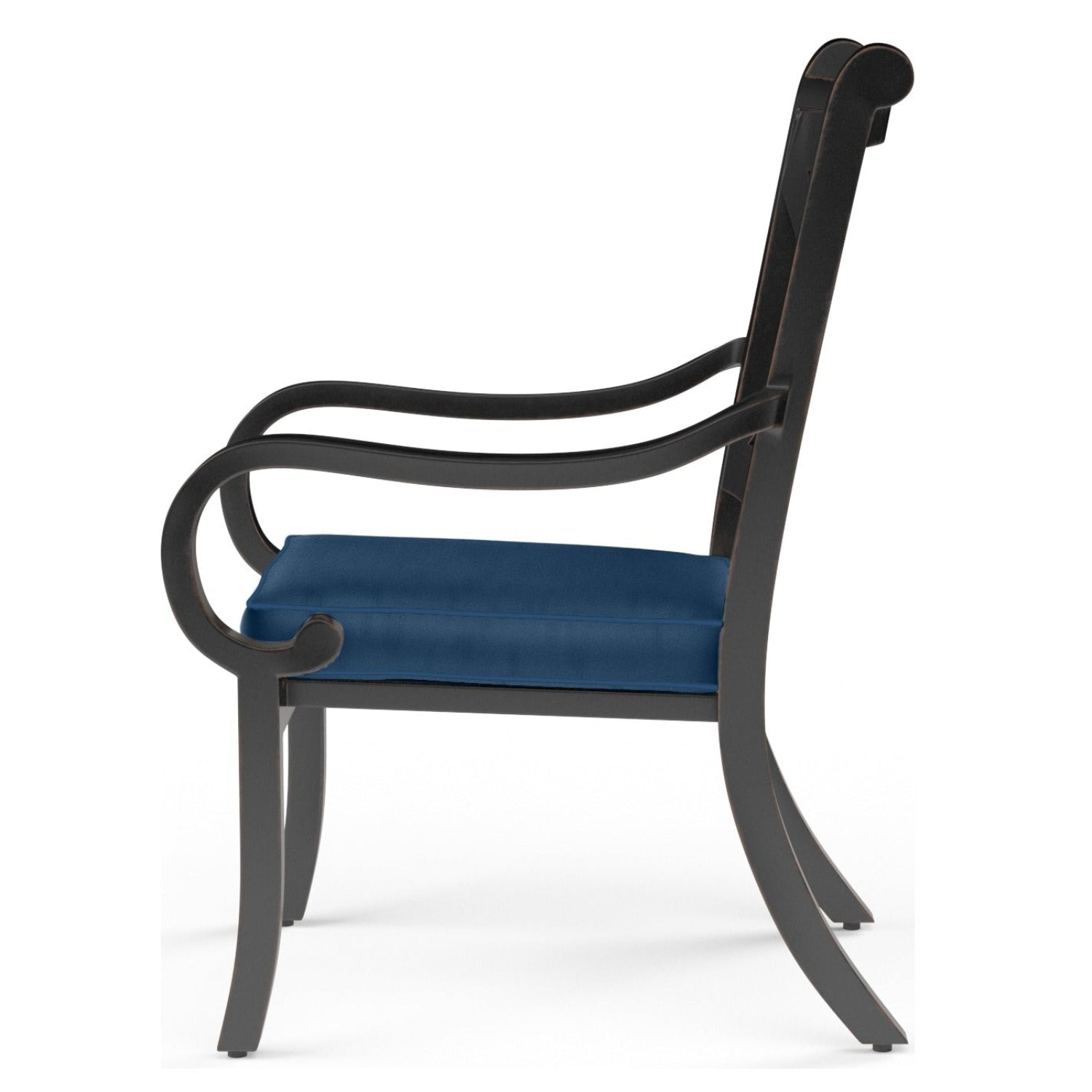 Sunset West Monterey Spectrum Indigo w/Self Welt Outdoor Dining Chair Set of 2