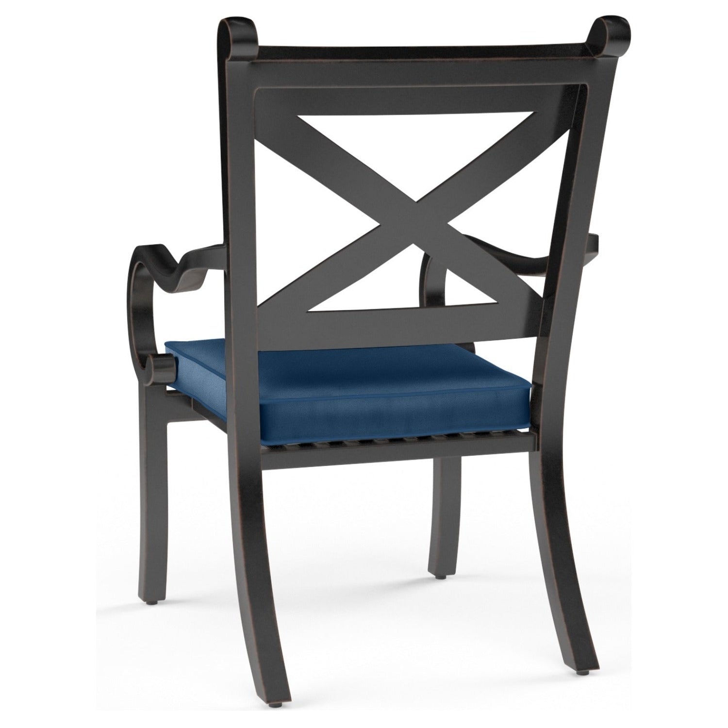 Sunset West Monterey Spectrum Indigo w/Self Welt Outdoor Dining Chair Set of 2