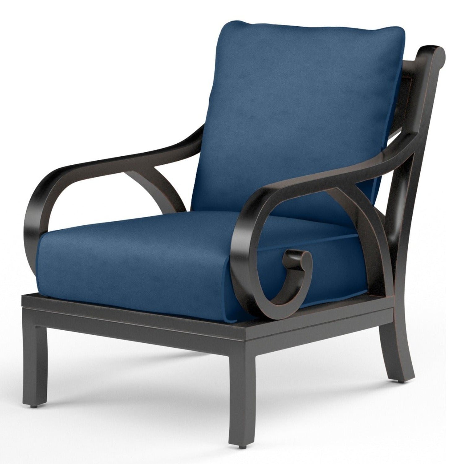 Sunset West Monterey Spectrum Indigo w/Self Welt Outdoor Club Chair