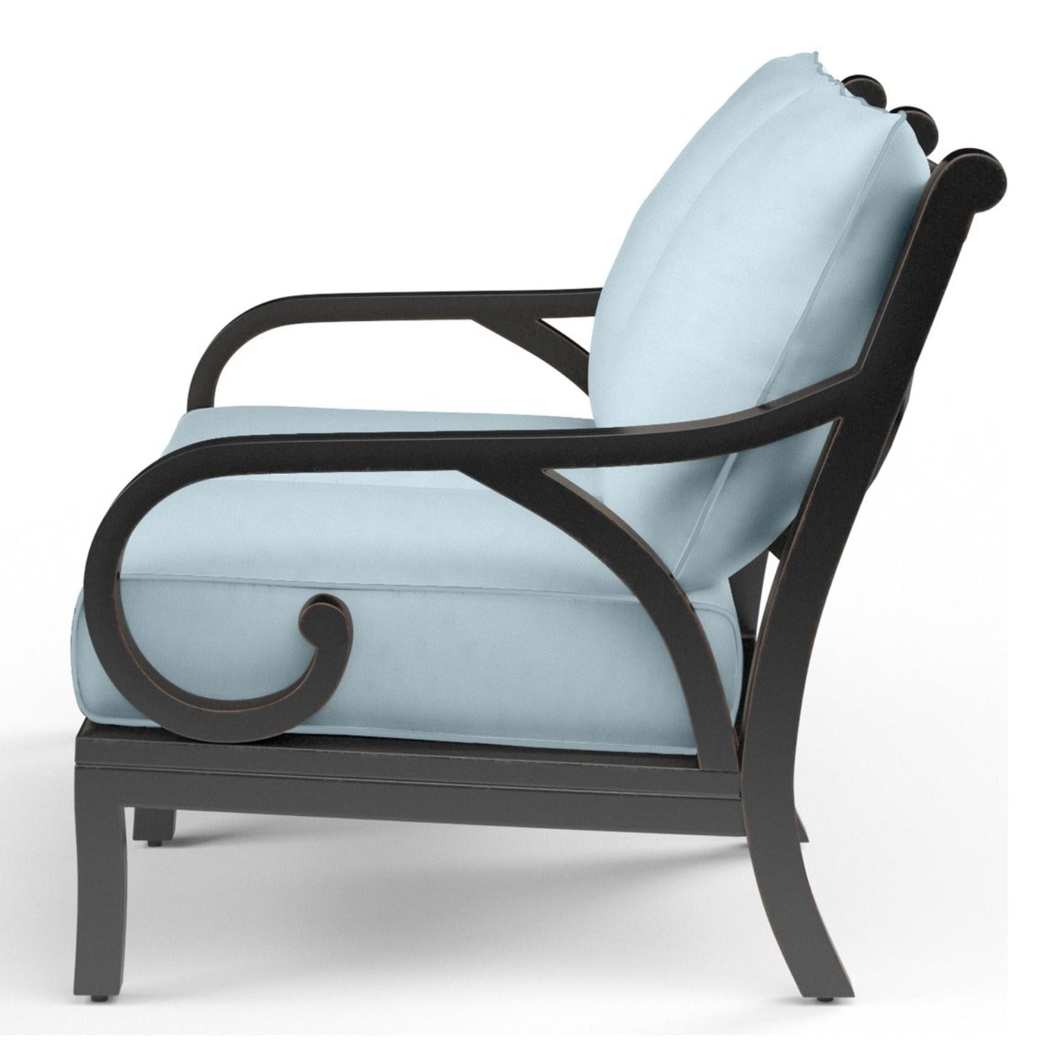 Sunset West Monterey Canvas Skyline w/Self Welt Outdoor Loveseat