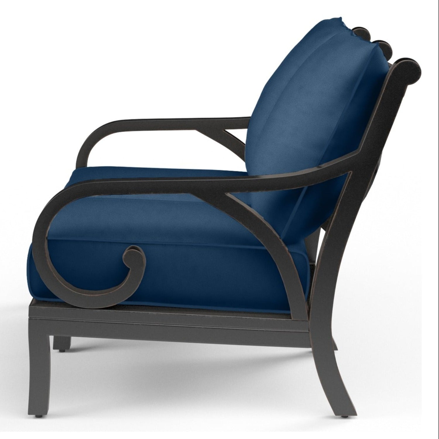 Sunset West Monterey Spectrum Indigo w/Self Welt Outdoor Loveseat