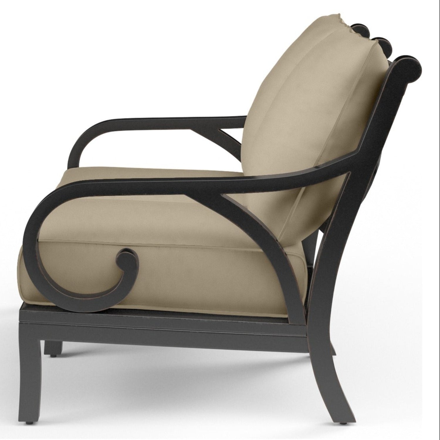 Sunset West Monterey Linen Stone w/Selt Welt Outdoor Loveseat