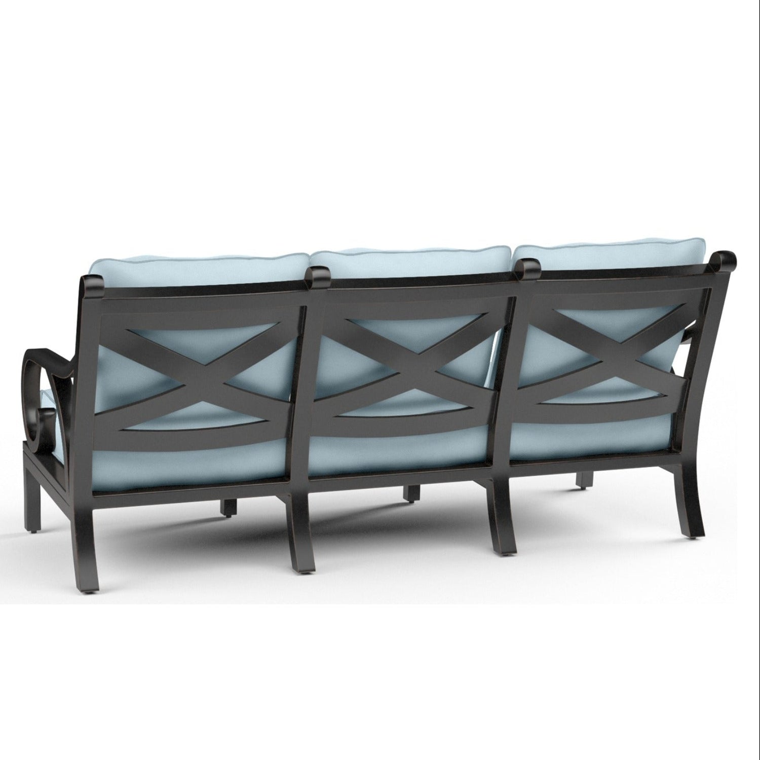 Sunset West Monterey Canvas Skyline w/Self Welt Outdoor Sofa