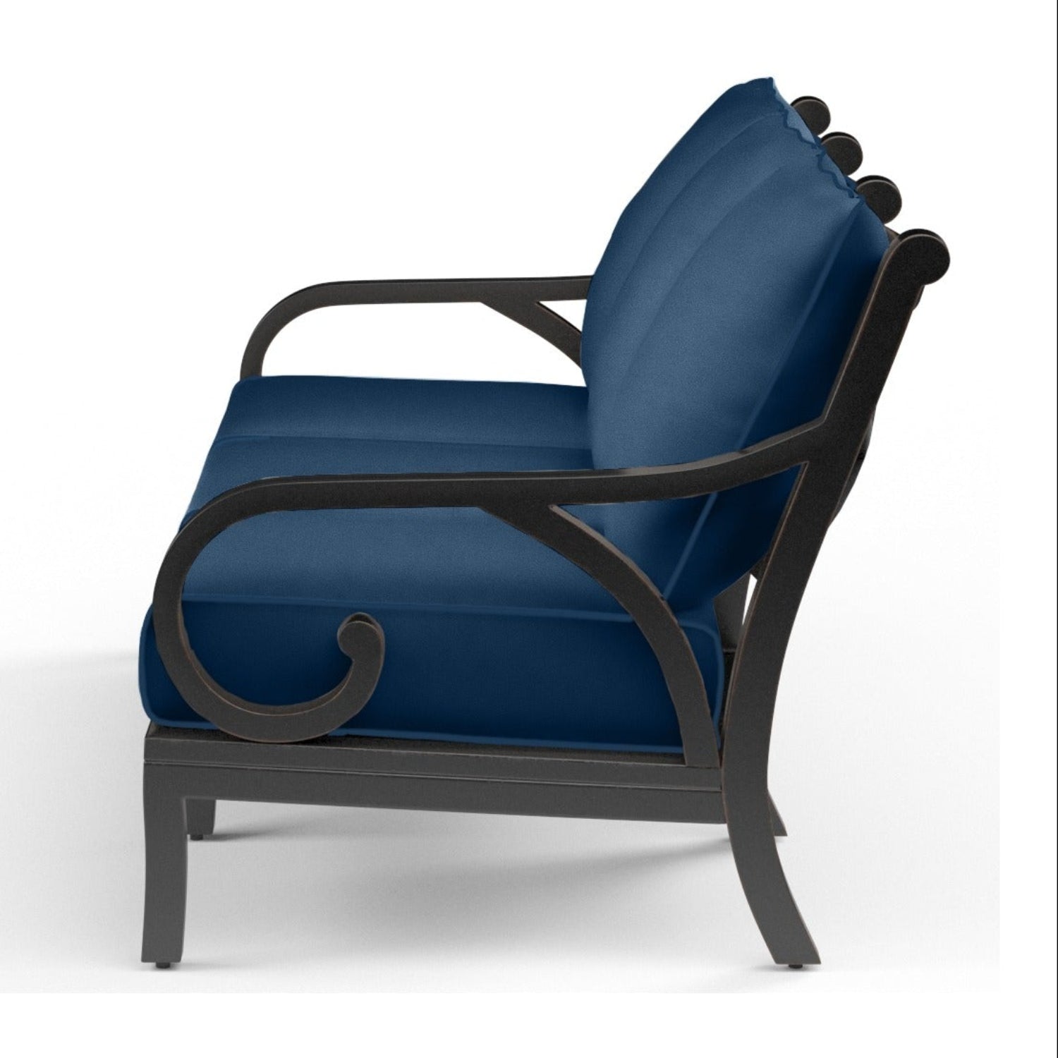 Sunset West Monterey Spectrum Indigo w/Self Welt Outdoor Sofa