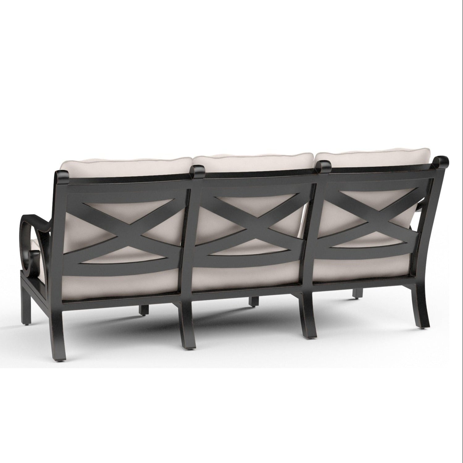 Sunset West Monterey Canvas Natural w/Self Welt Outdoor Sofa