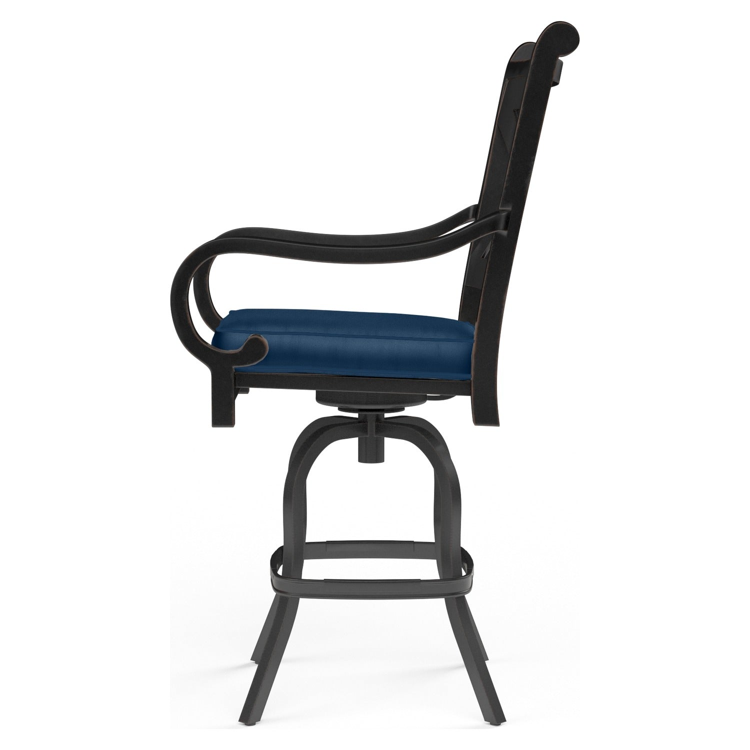 Sunset West Monterey Spectrum Indigo w/Self Welt Outdoor Barstool