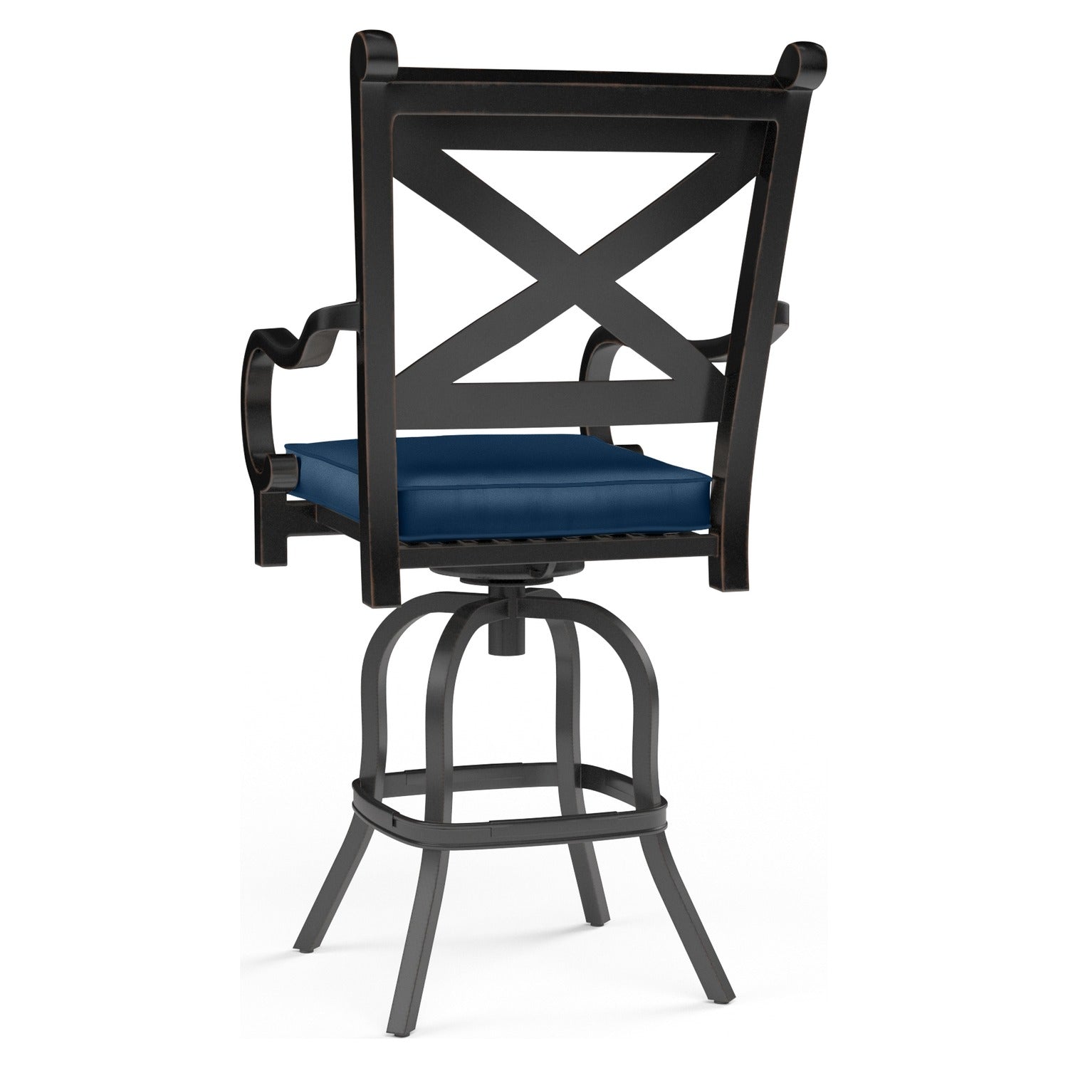 Sunset West Monterey Spectrum Indigo w/Self Welt Outdoor Barstool