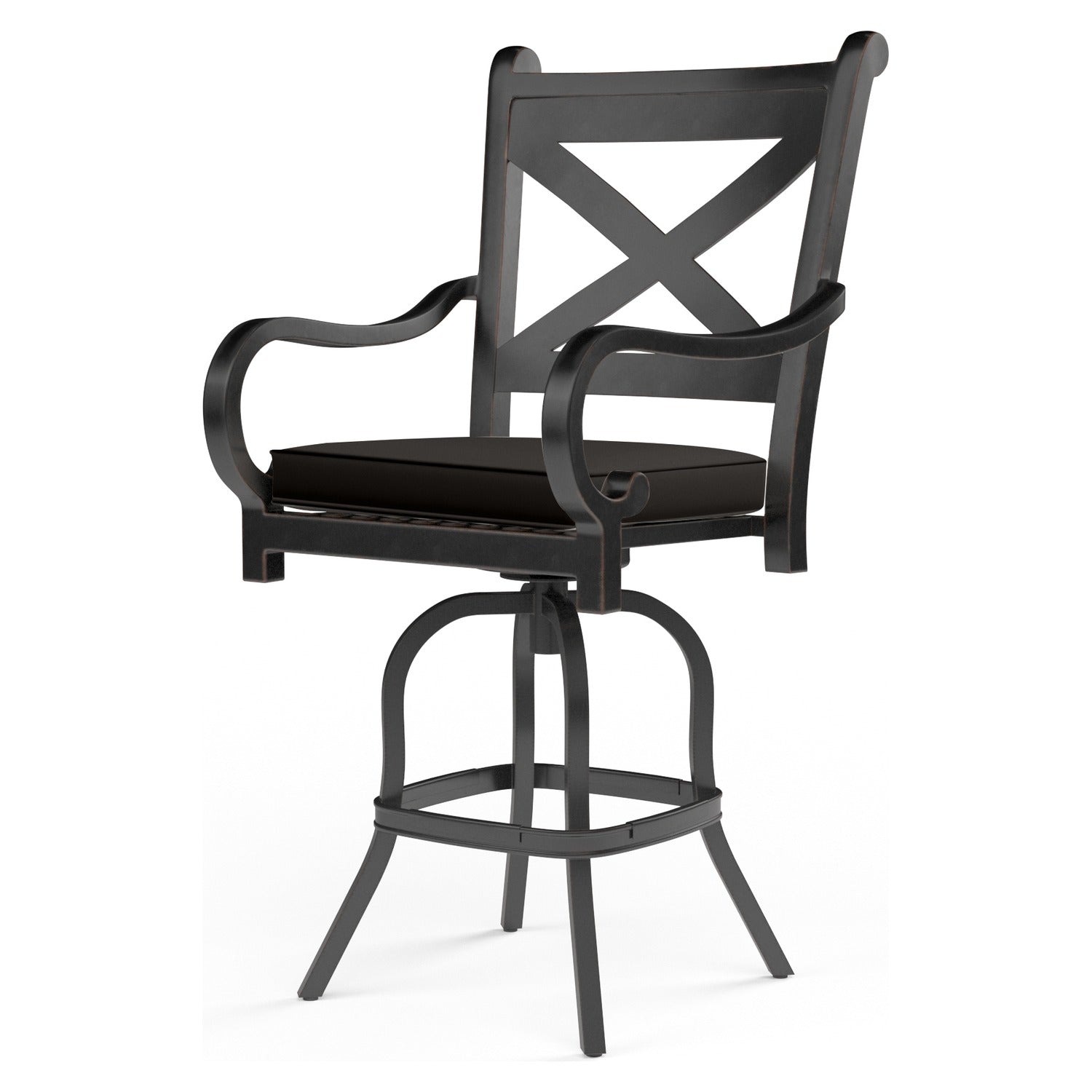 Sunset West Monterey Spectrum Carbon w/Self Welt Outdoor Barstool