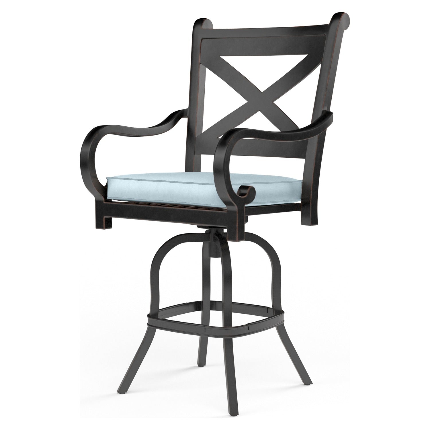 Sunset West Monterey Canvas Skyline w/Self Welt Outdoor Counter Stool