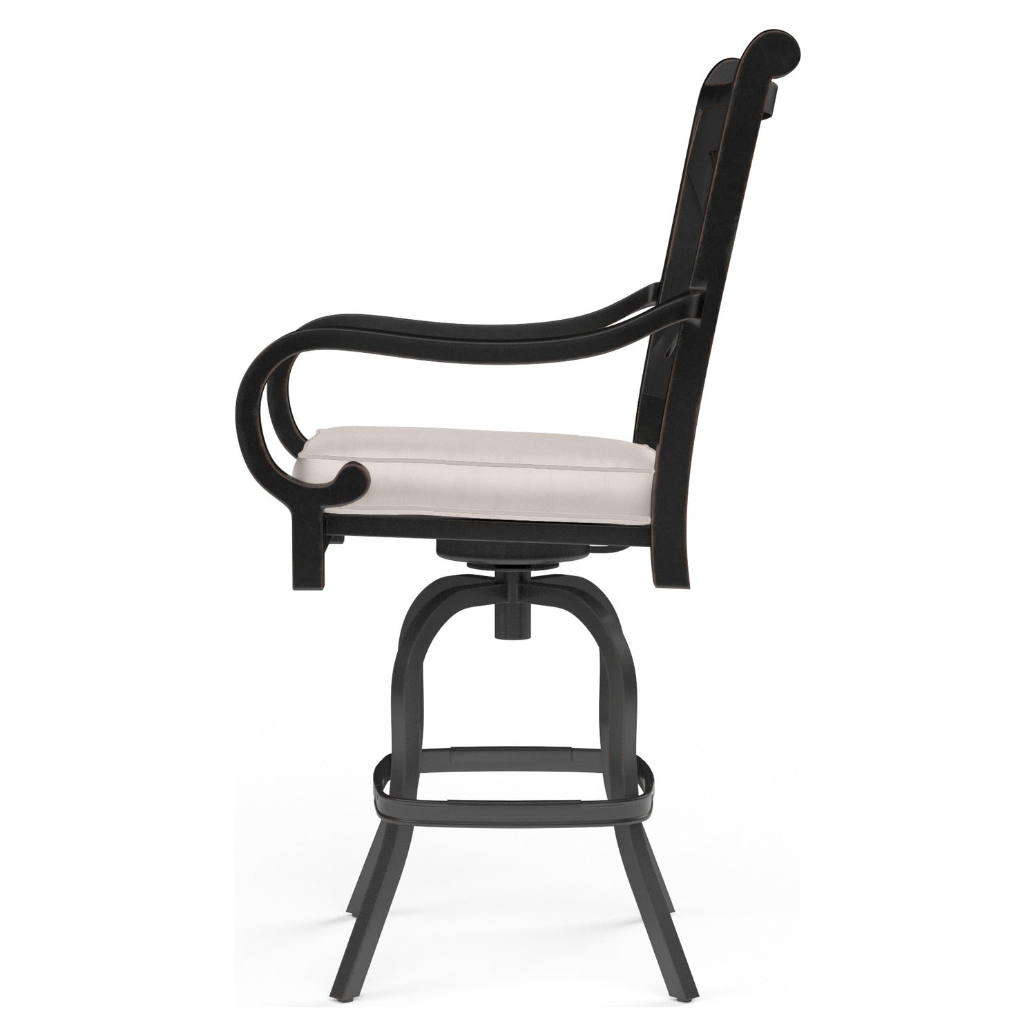 Sunset West Monterey Canvas Natural w/Self Welt Outdoor Counter Stool