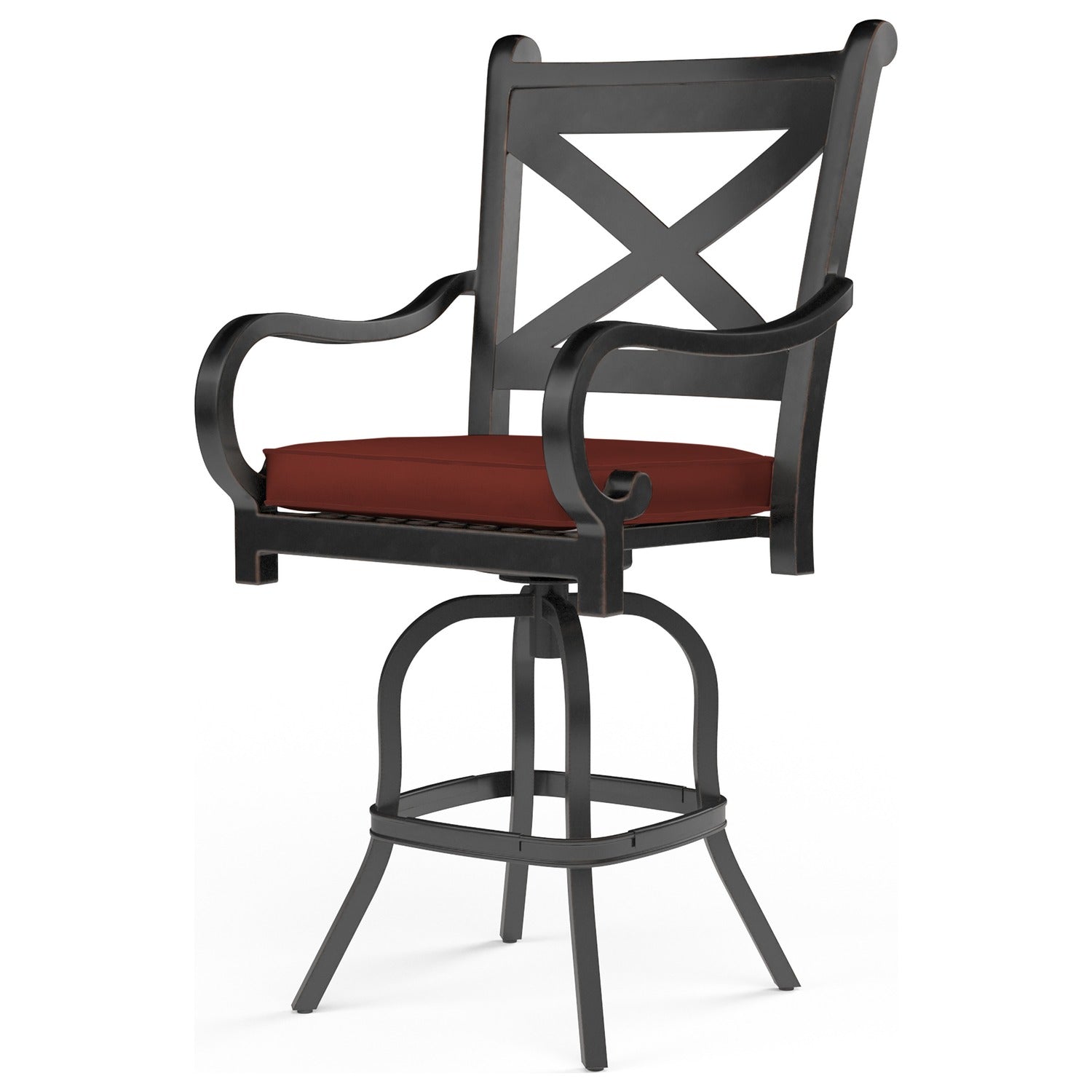 Sunset West Monterey Canvas Henna w/Self Welt Outdoor Counter Stool