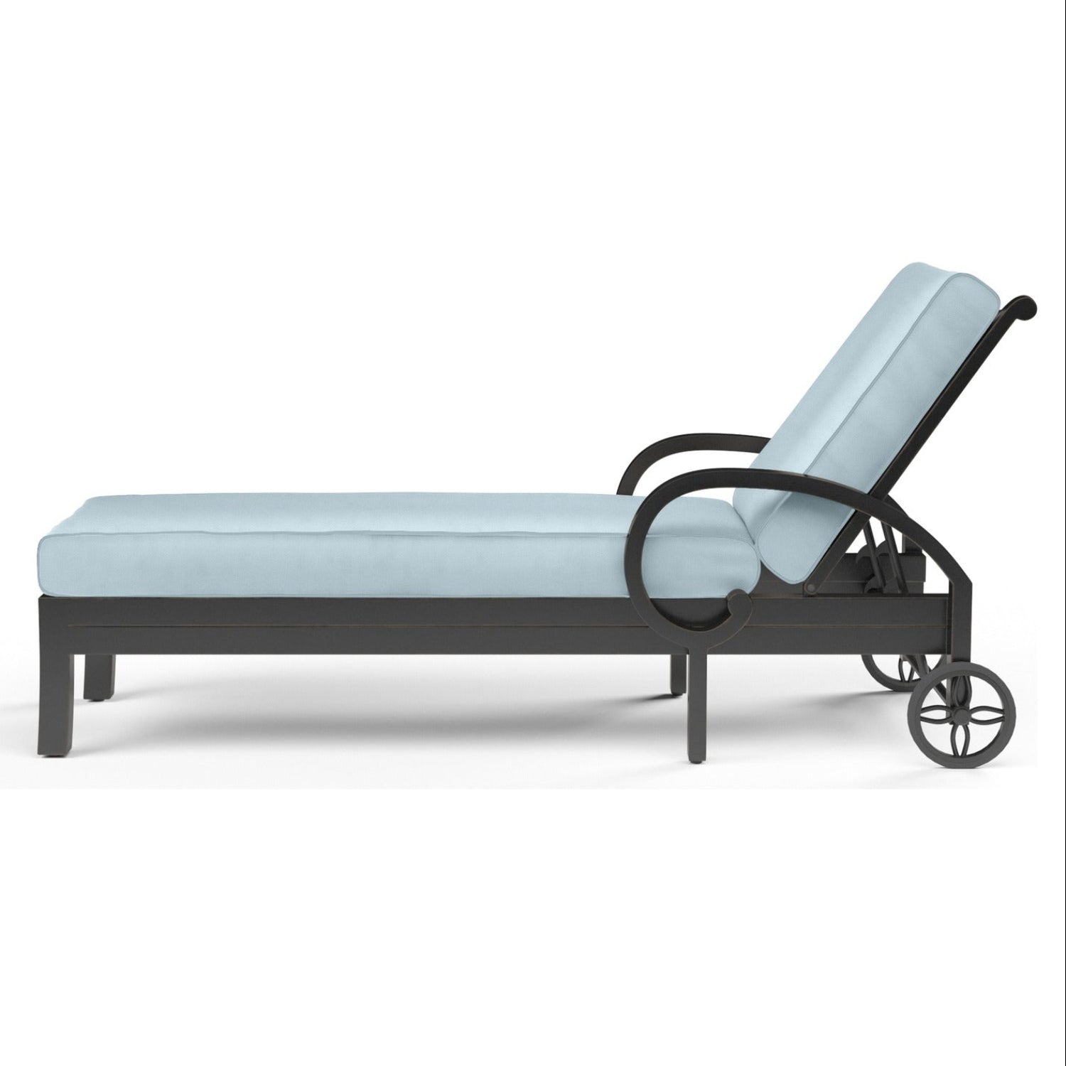 Sunset West Monterey Canvas Skyline w/Self Welt Outdoor Chaise Lounge