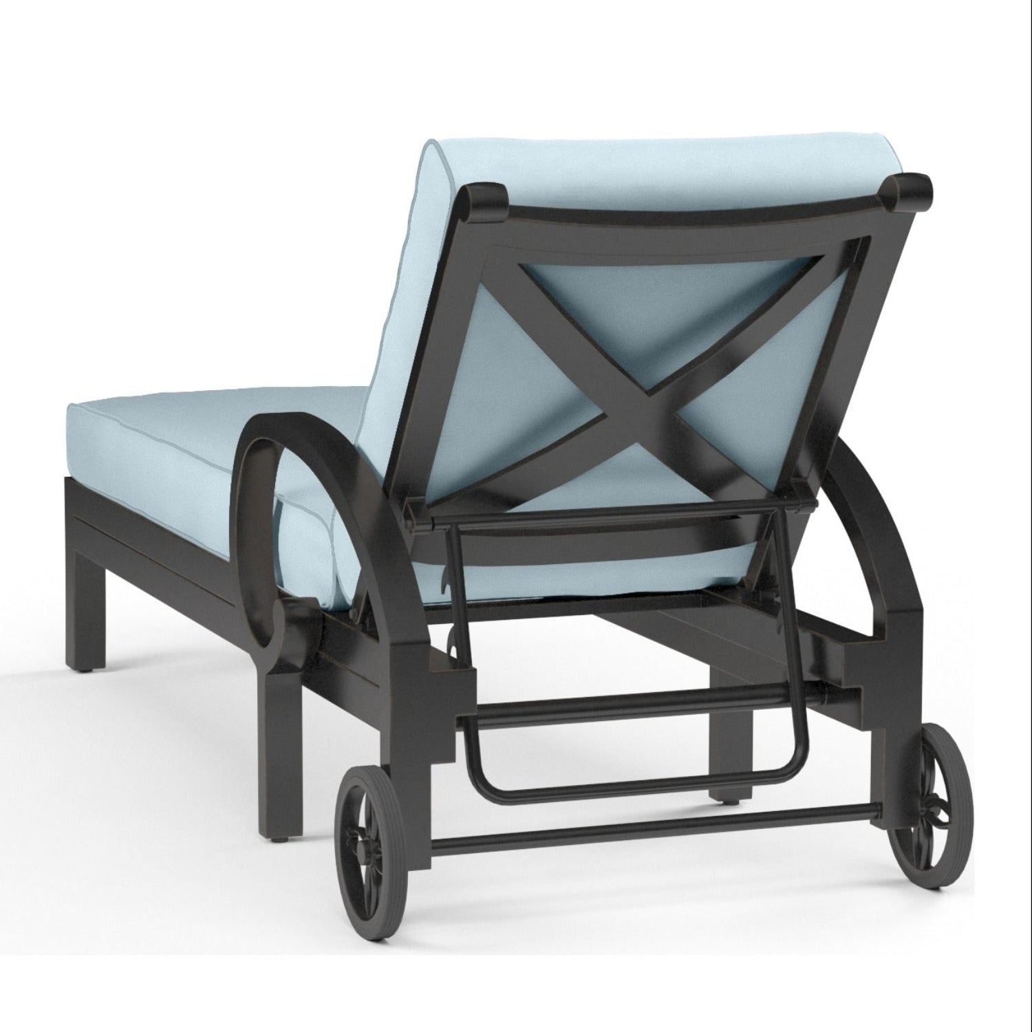 Sunset West Monterey Canvas Skyline w/Self Welt Outdoor Chaise Lounge