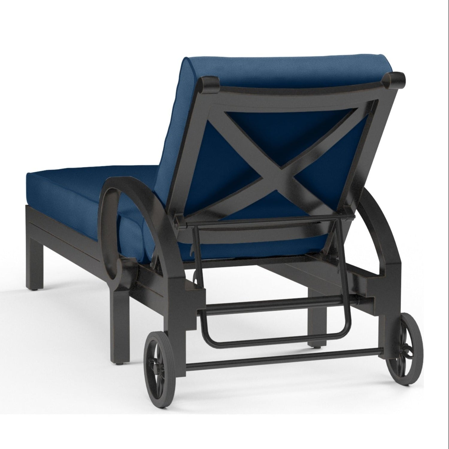 Sunset West Monterey Spectrum Indigo w/Self Welt Outdoor Chaise Lounge