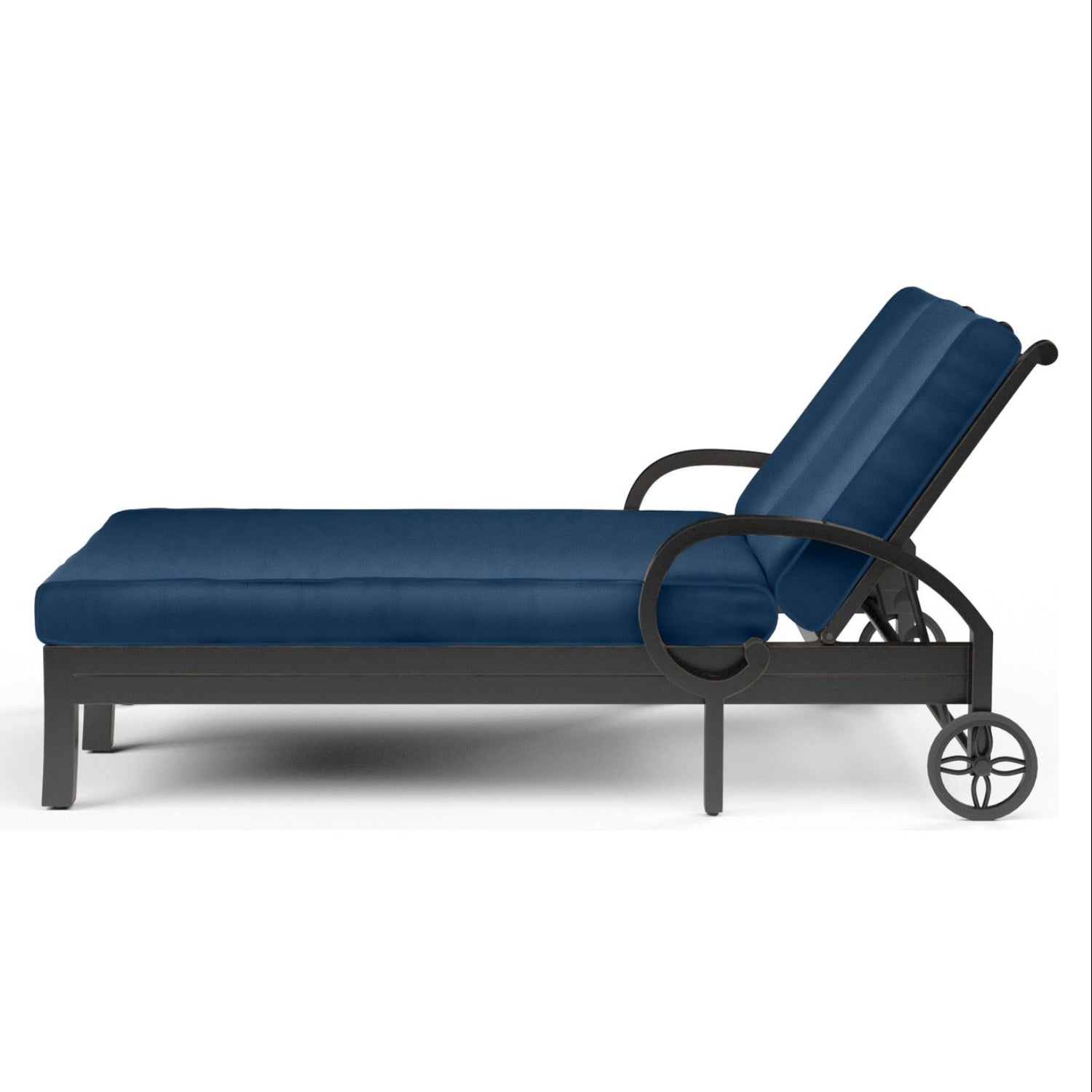 Sunset West Monterey Spectrum Indigo w/Self Welt Double Outdoor Chaise